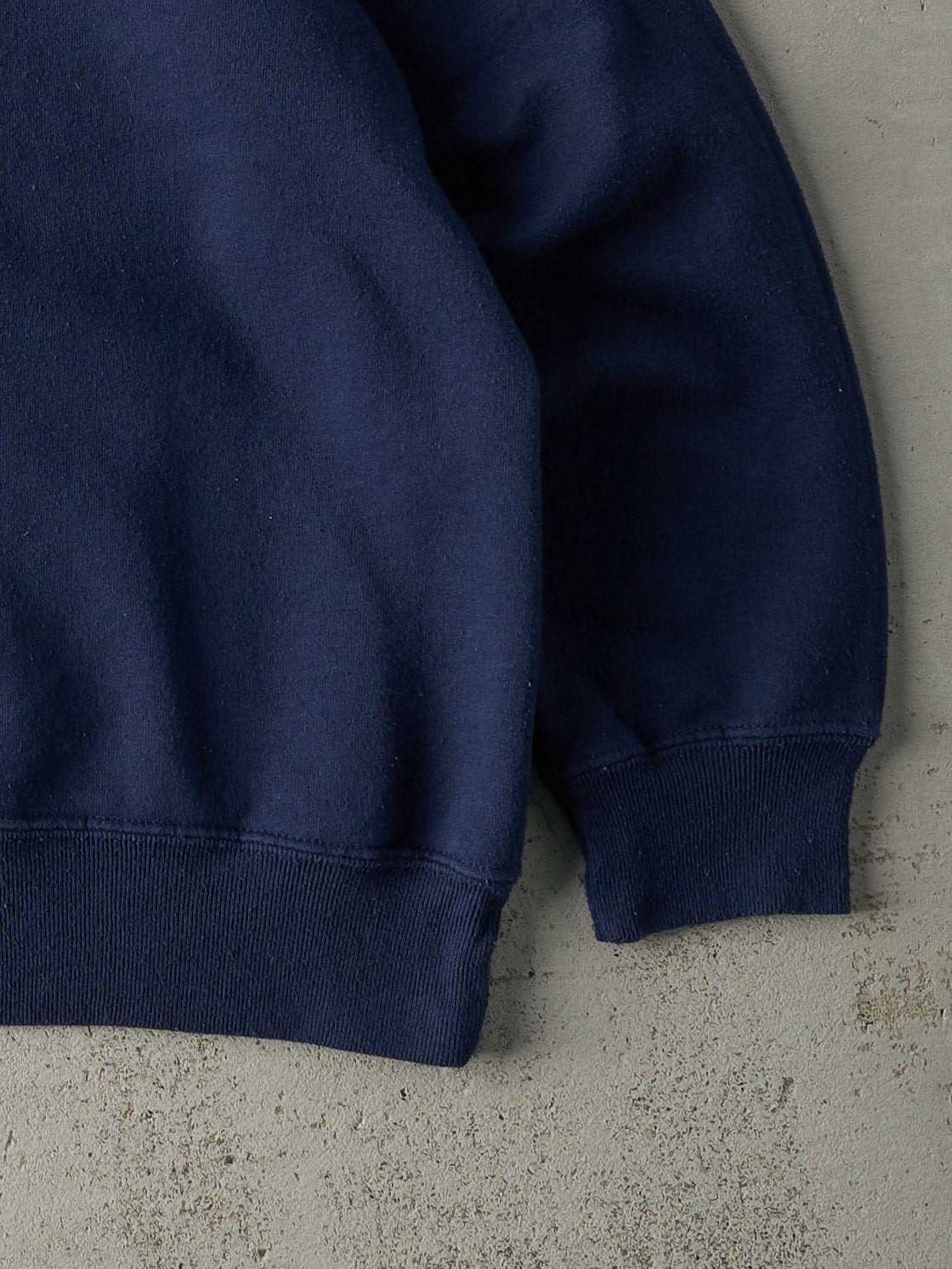 Vintage 90s Navy Blue Blank Crewneck (M)