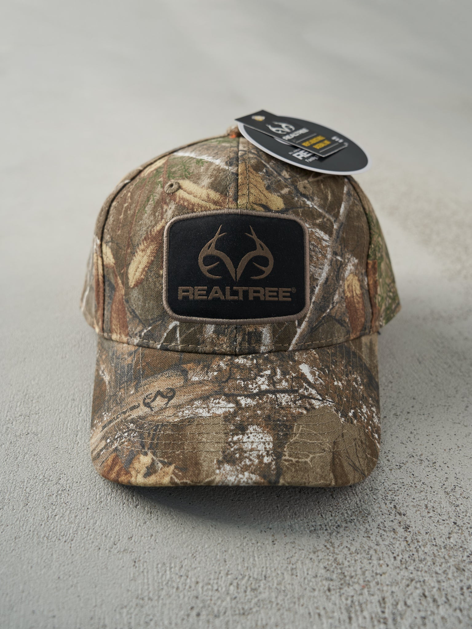 Vintage Y2K Brown Deadstock Camo Realtree Velcro Hat