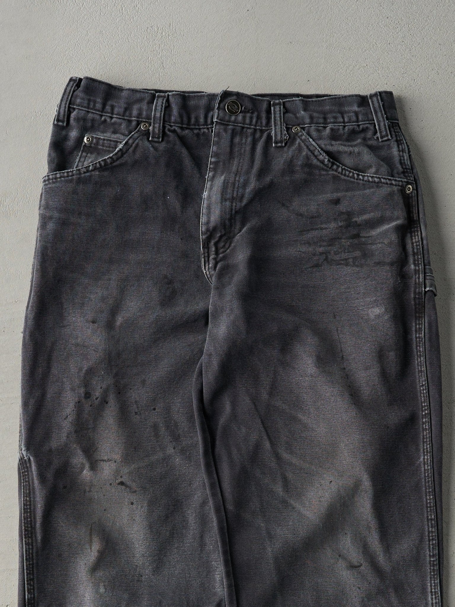 Vintage 90s Faded Black Dickies Carpenter Pants (30x30)