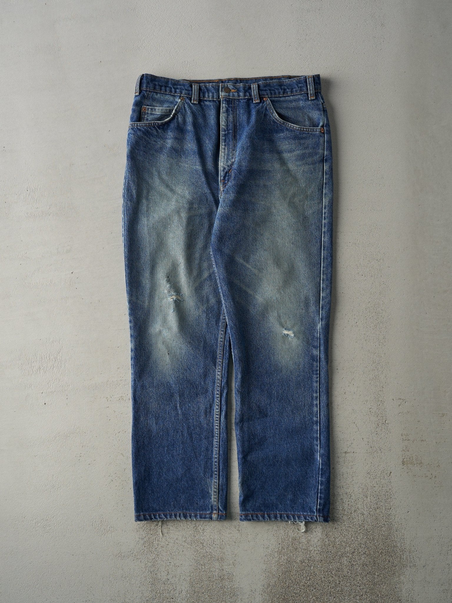 Vintage 80s Mid Wash Levi's 619 Orange Tab Jeans (34x28)