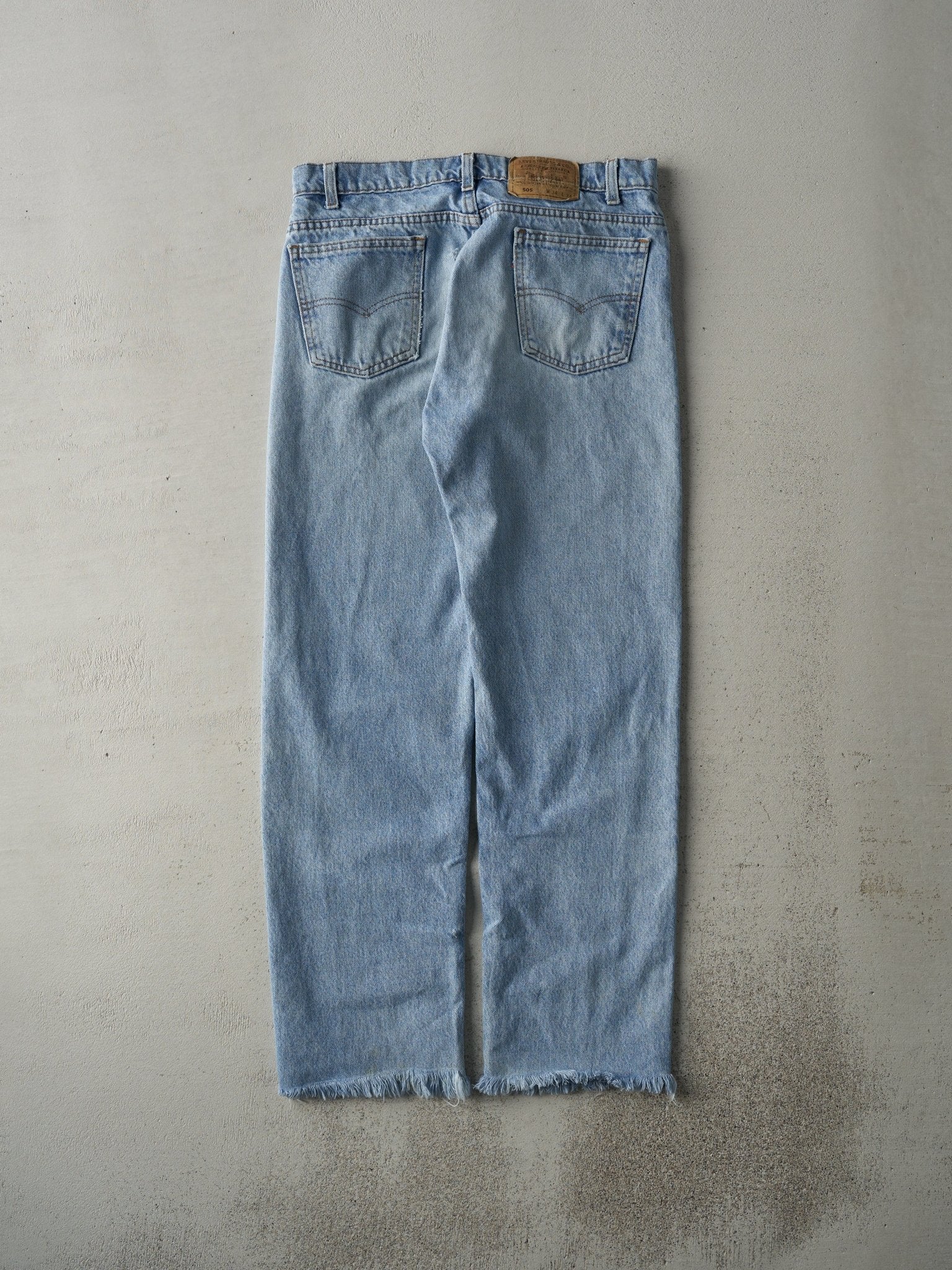 Vintage 80s Light Wash Levi's 505 Orange Tab Jeans (32x29)