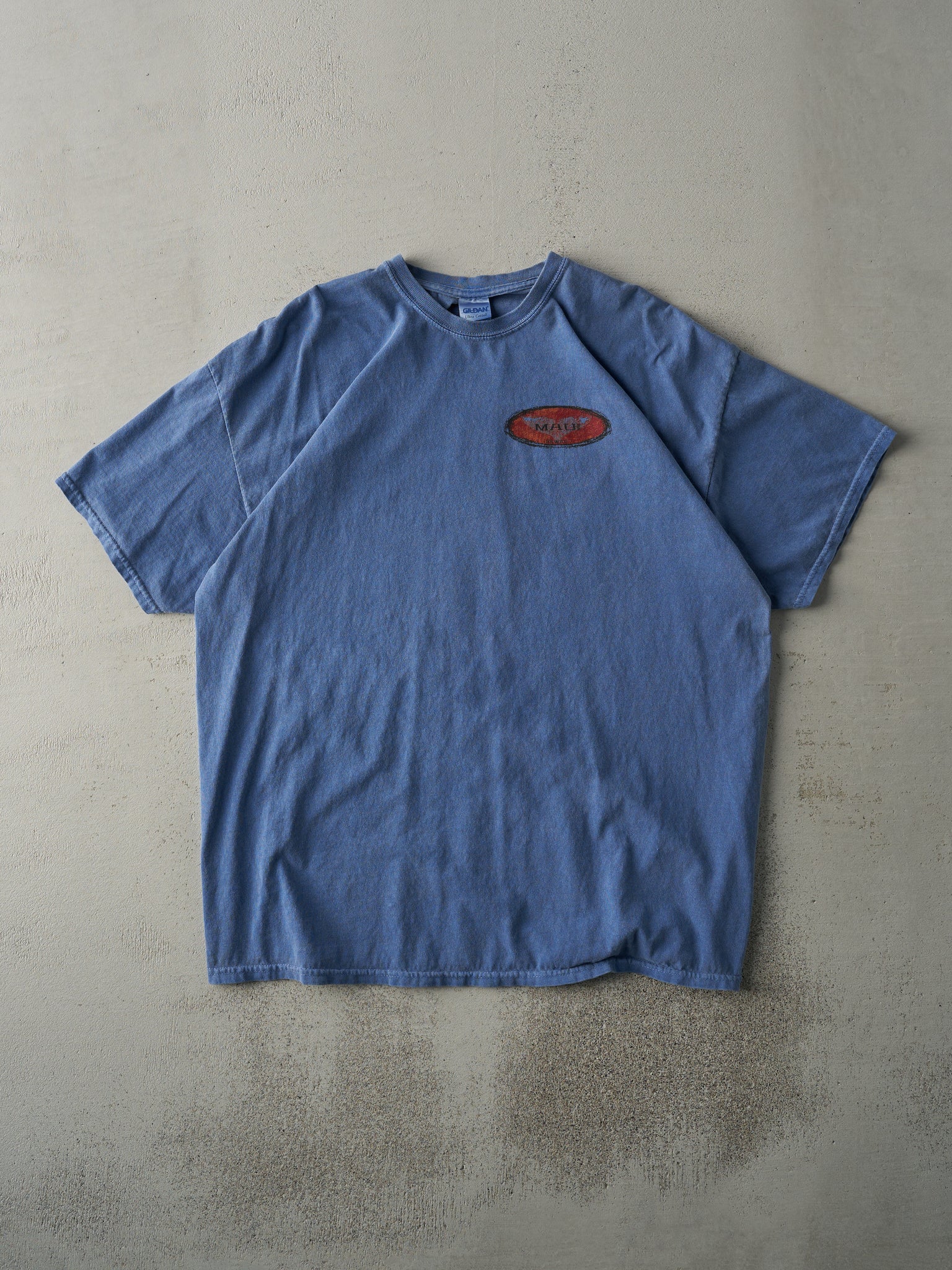 Vintage Y2K Washed Blue Maui Hawaii Tee (L)