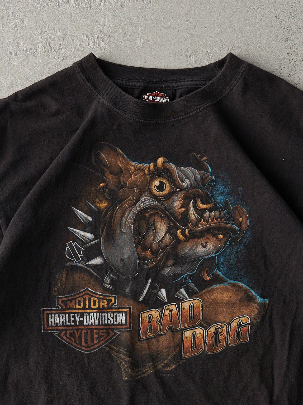 18' Black Williamsport PA Harley Davidson "Bad Dog" Tee (M)