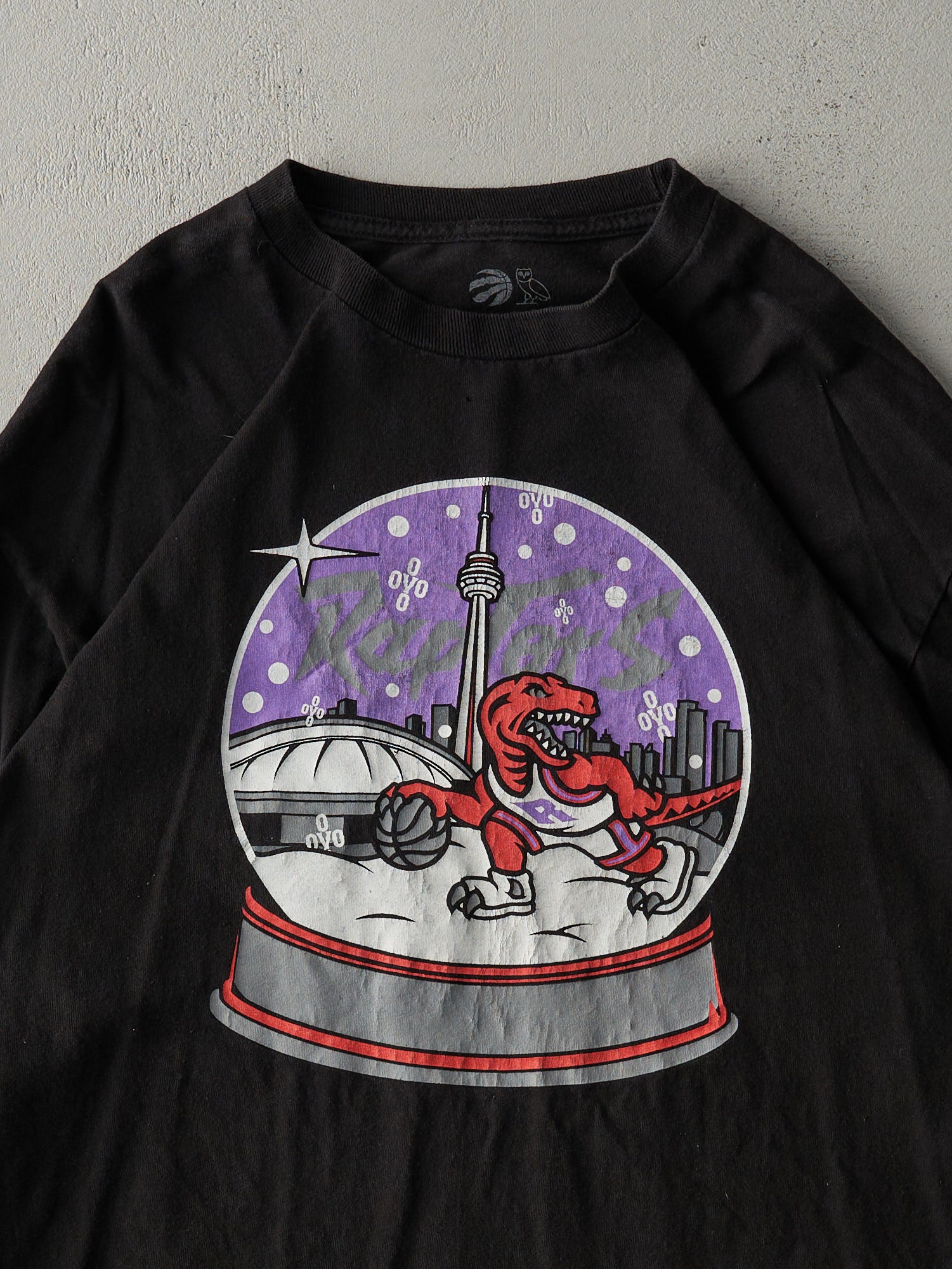 19' Black Toronto Raptors OVO Christmas Day Long Sleeve (M)