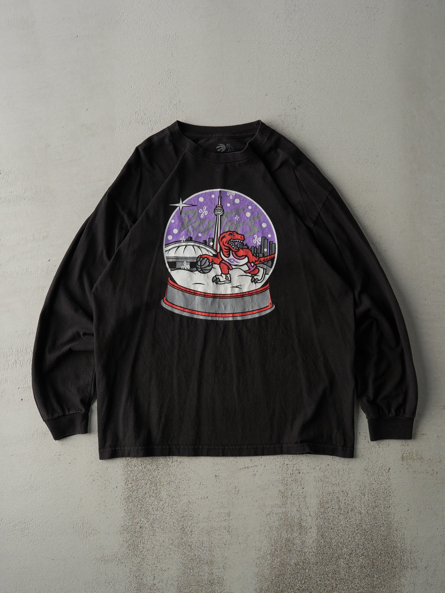 19' Black Toronto Raptors OVO Christmas Day Long Sleeve (M)