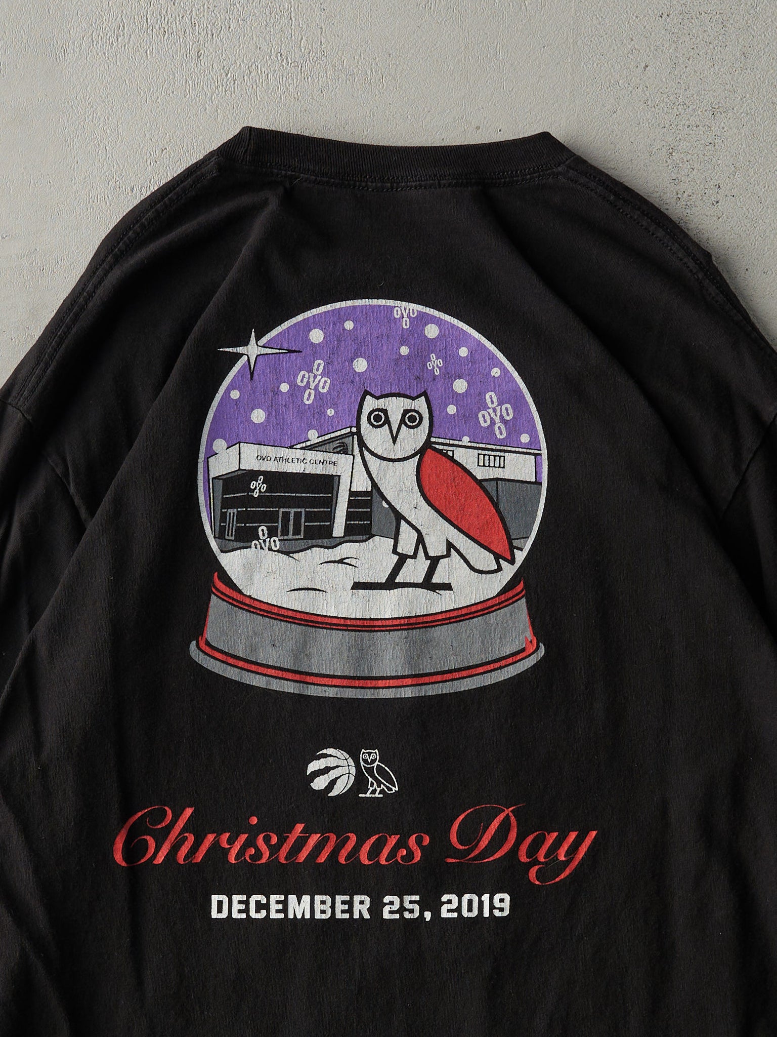 19' Black Toronto Raptors OVO Christmas Day Long Sleeve (M)