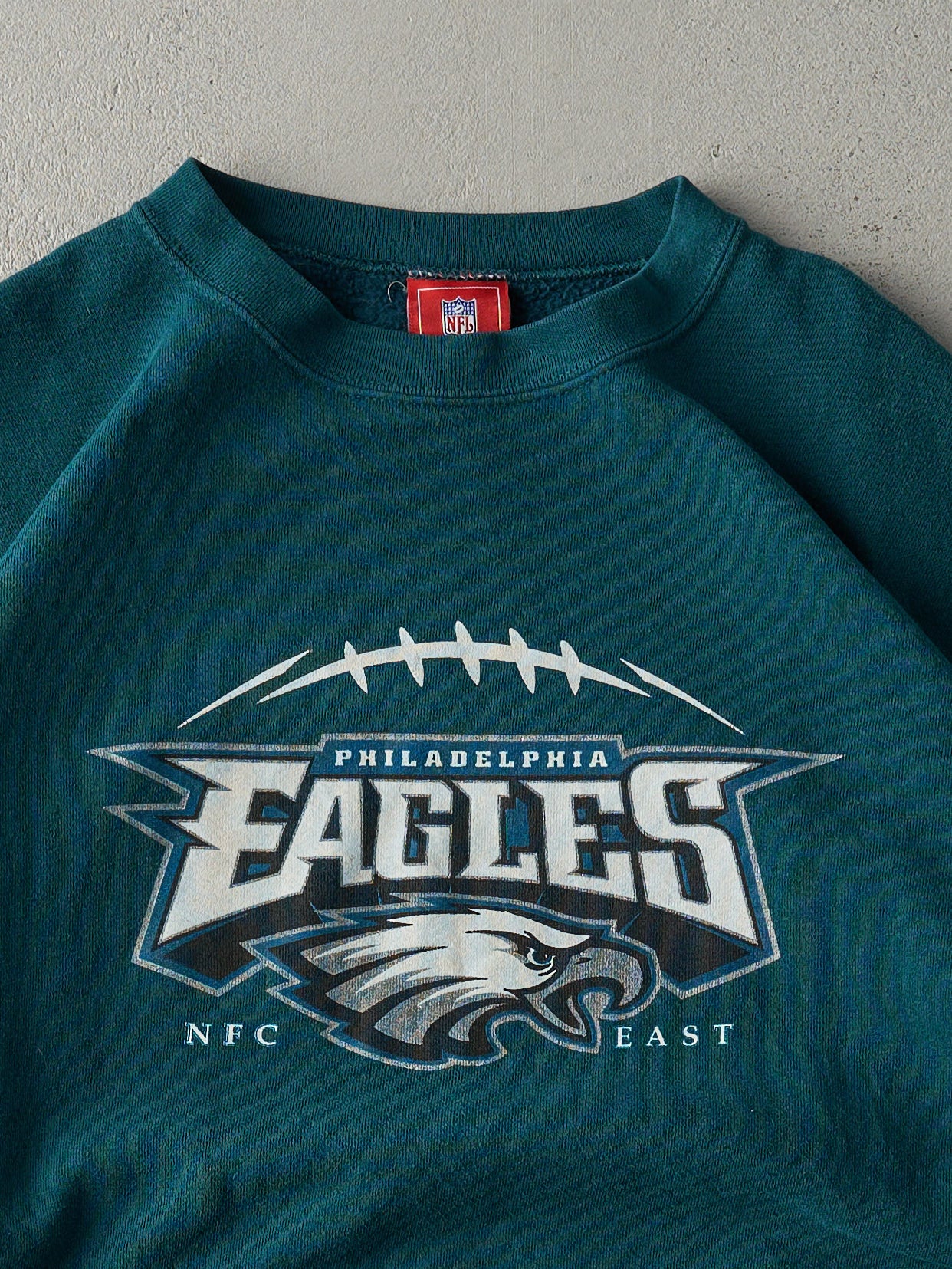 Vintage 90s Teal Philadelphia Eagles Boxy Crewneck (XL/XXL)