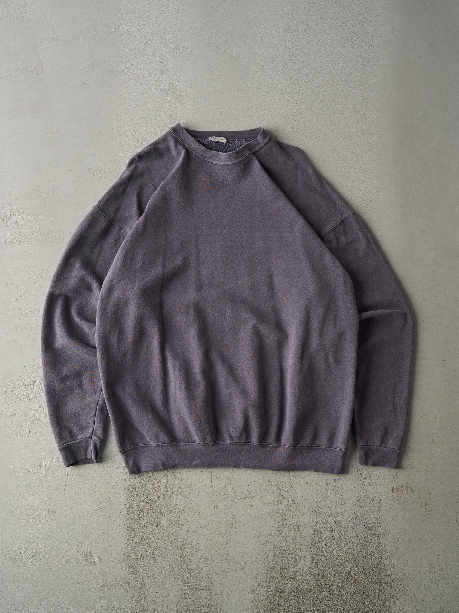 Vintage 90s Washed Purple Blank Crewneck (L)