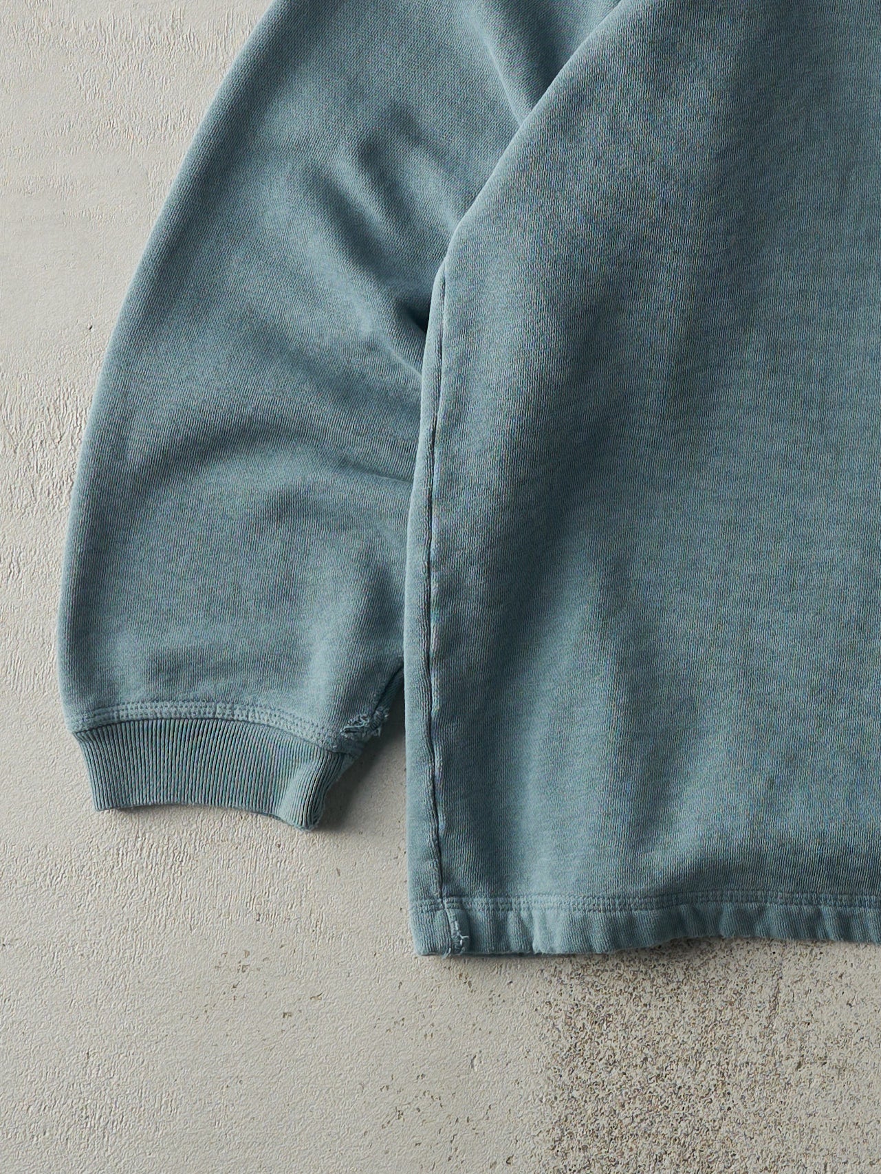 Vintage Y2K Faded Blue Gap Blank Boxy Quarter Zip (L)