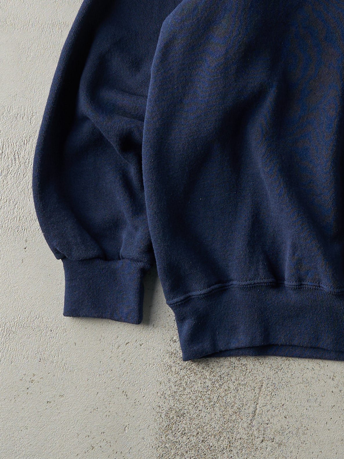 Vintage 90s Navy Blue Blank Crewneck (M)