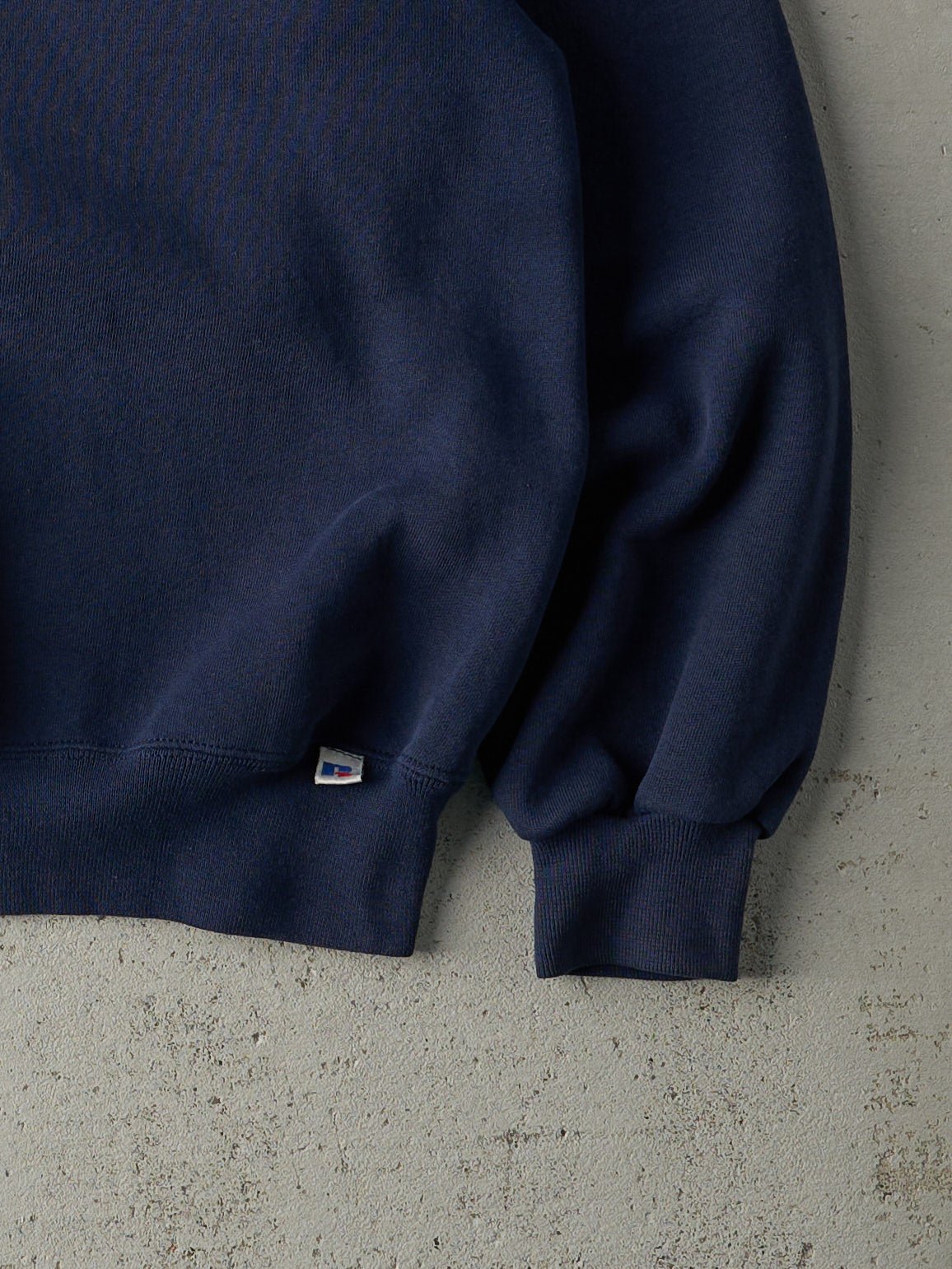 Vintage 90s Navy Blue Russell Athletics Blank Crewneck (M)