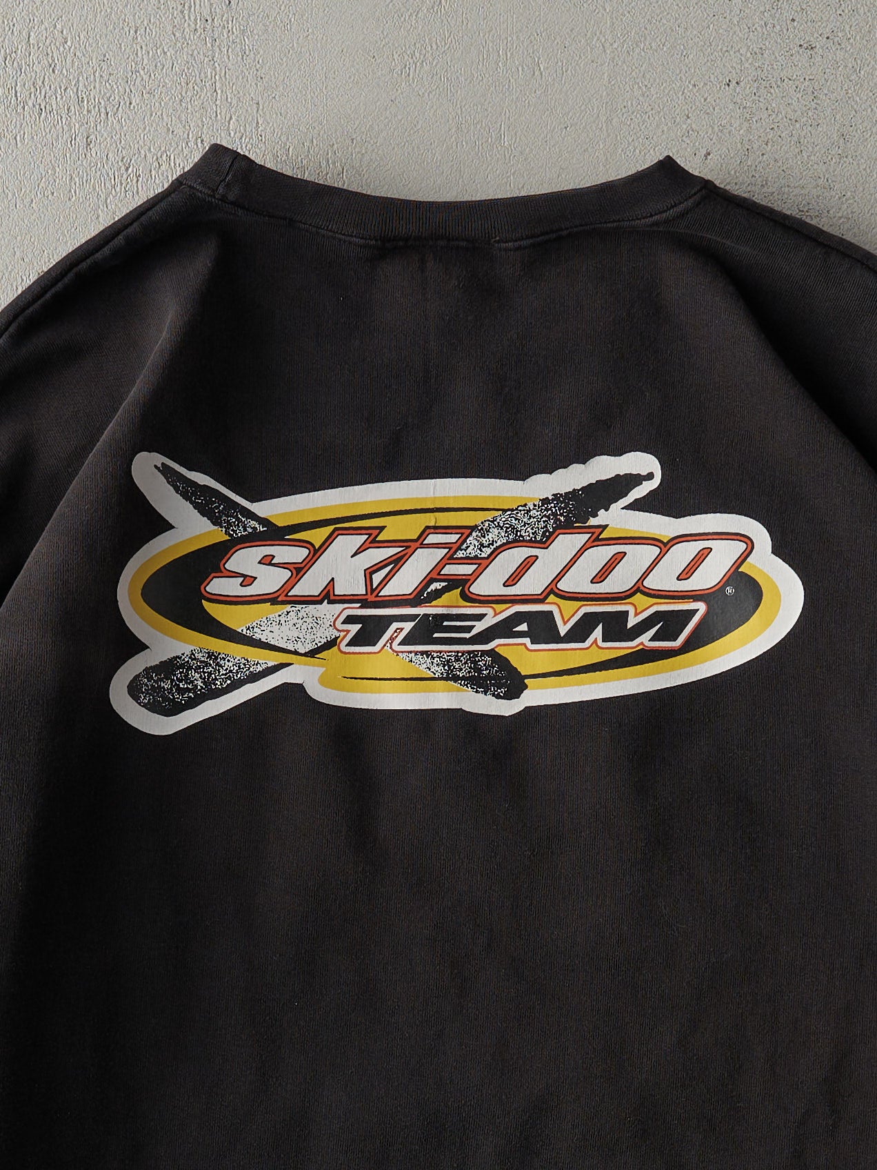 Vintage 90s Black Embroidered Ski-Doo Crewneck (XL)