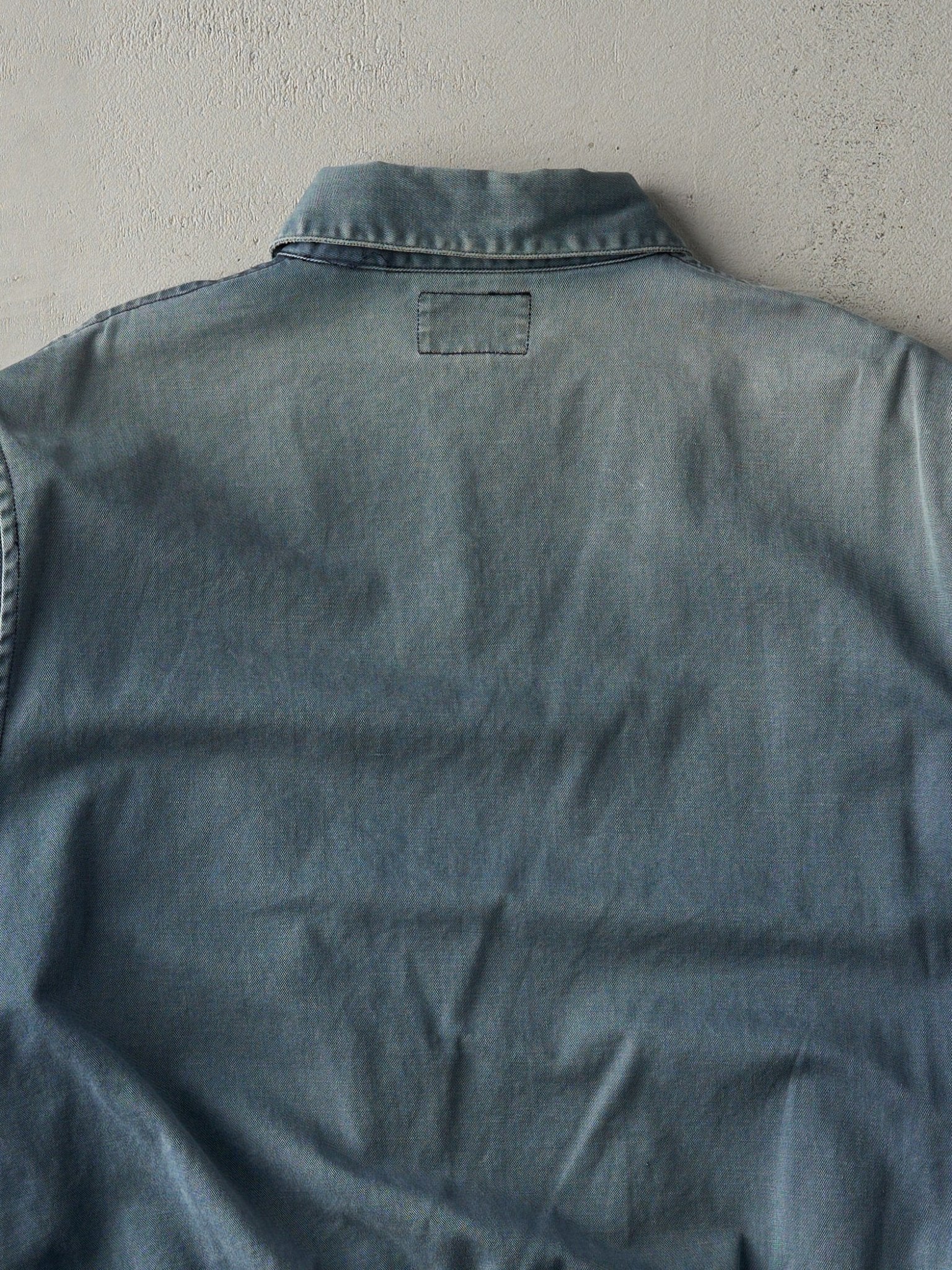 Vintage 80s Washed Blue Roots Work Jacket (L)