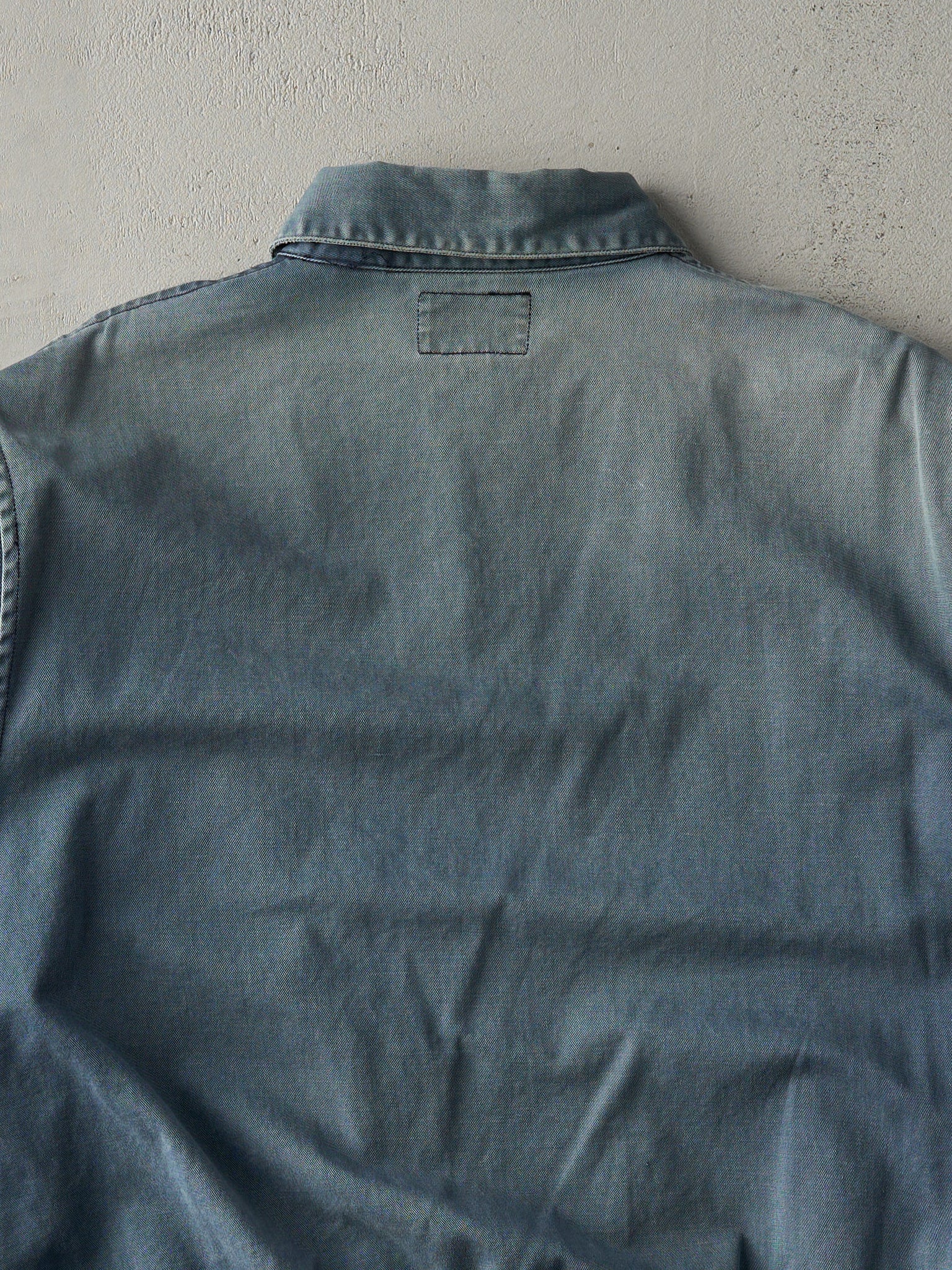 Vintage 80s Washed Blue Roots Work Jacket (L)