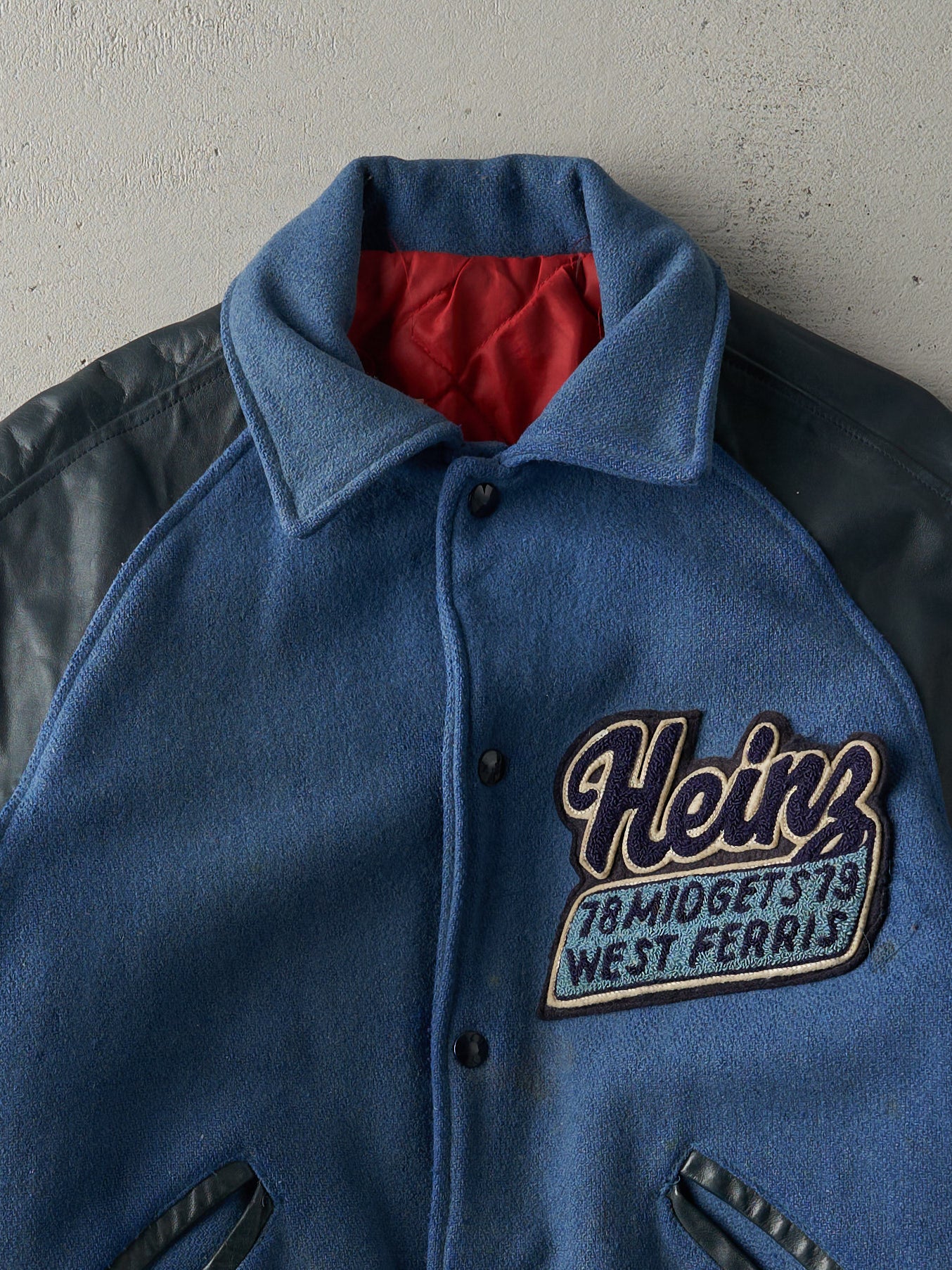 Vintage 78'/79' Blue Heinz West Ferris Varsity Jacket (S/M)