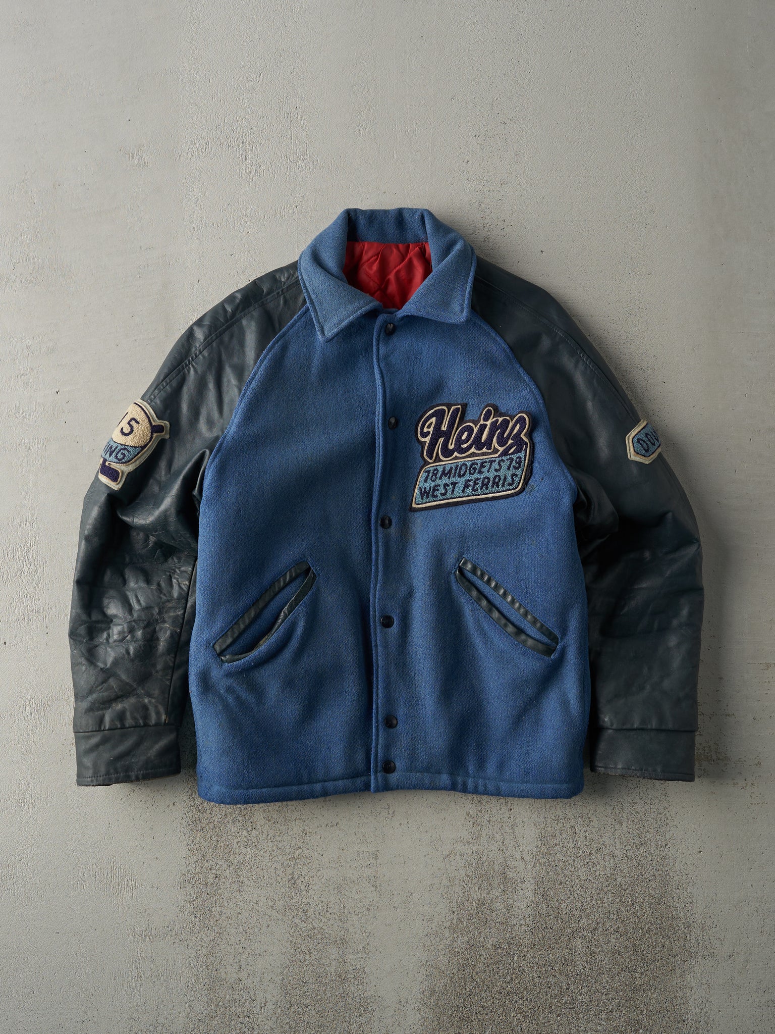 Vintage 78'/79' Blue Heinz West Ferris Varsity Jacket (S/M)