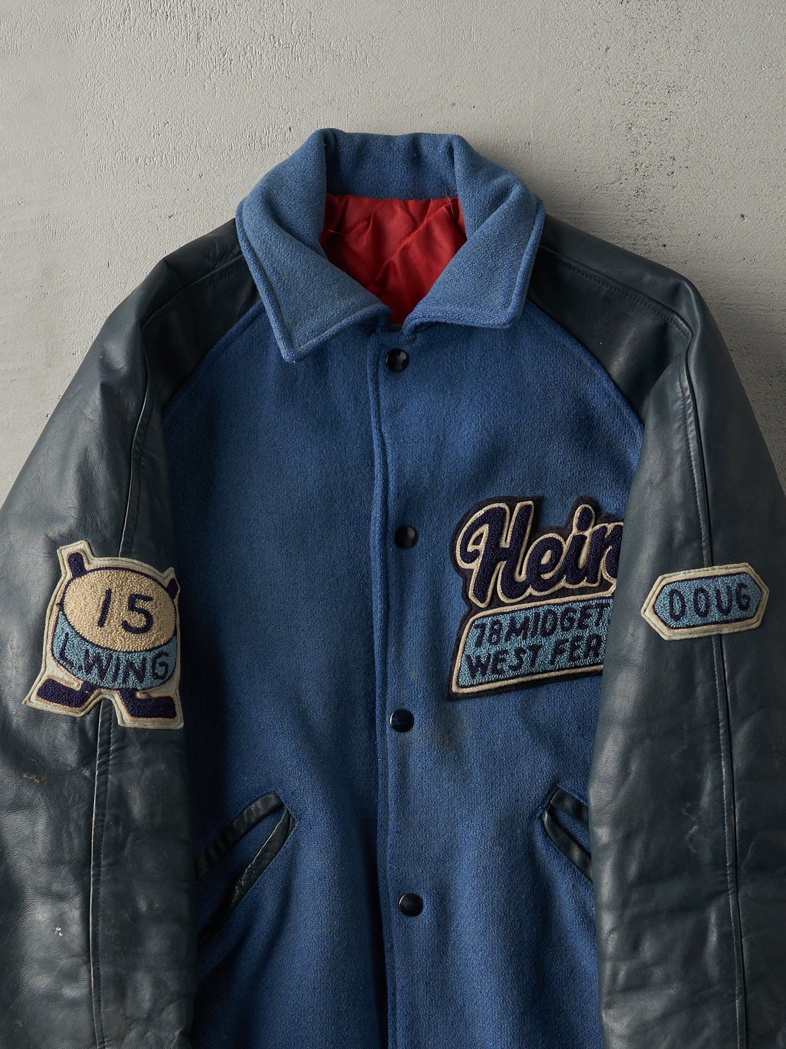 Vintage 78'/79' Blue Heinz West Ferris Varsity Jacket (S/M)