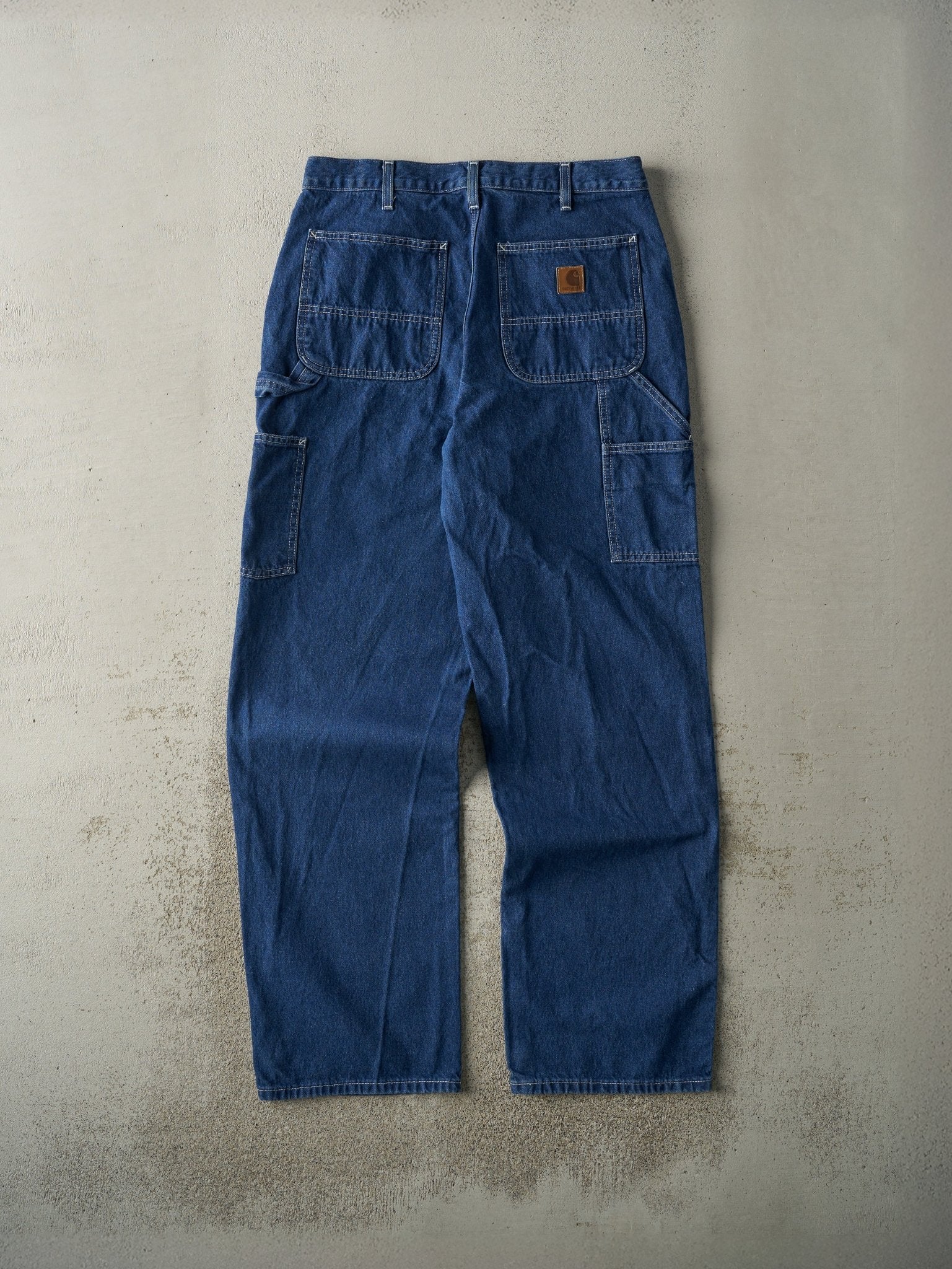 Vintage Y2K Dark Wash Carhartt Carpenter Jeans (33x33.5)