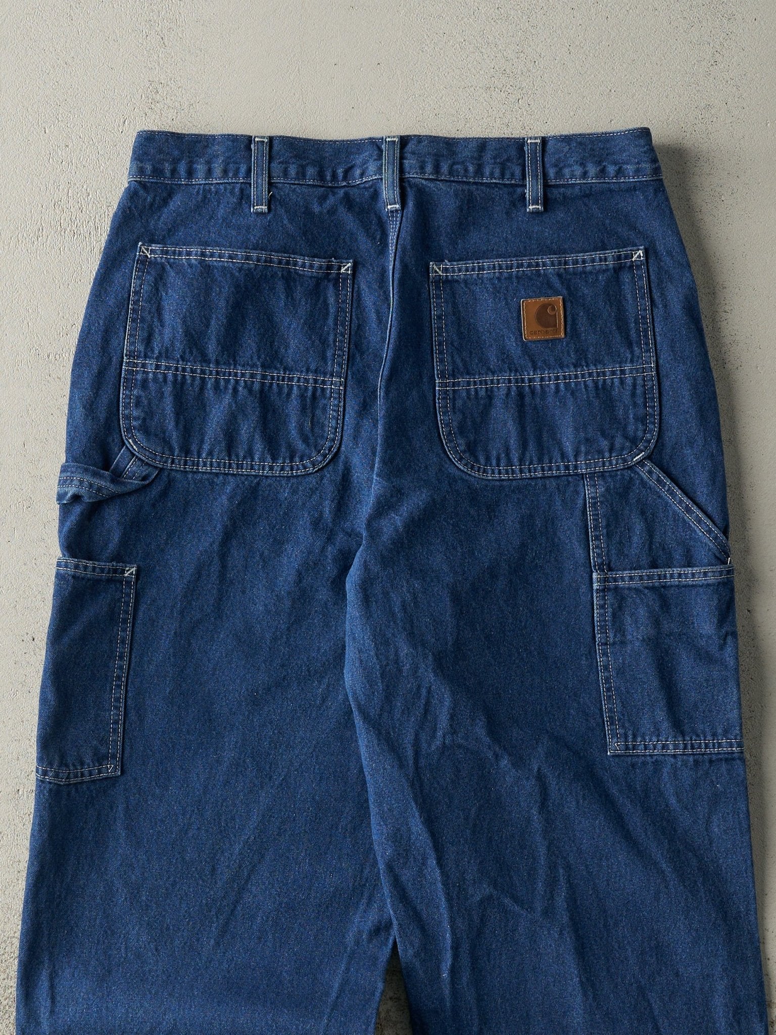 Vintage Y2K Dark Wash Carhartt Carpenter Jeans (33x33.5)