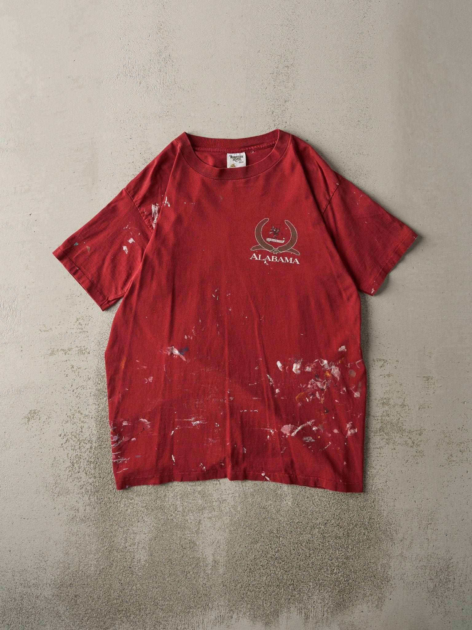 Vintage 90s Red Alabama Crimson Tide Single Stitch Tee (M/L)