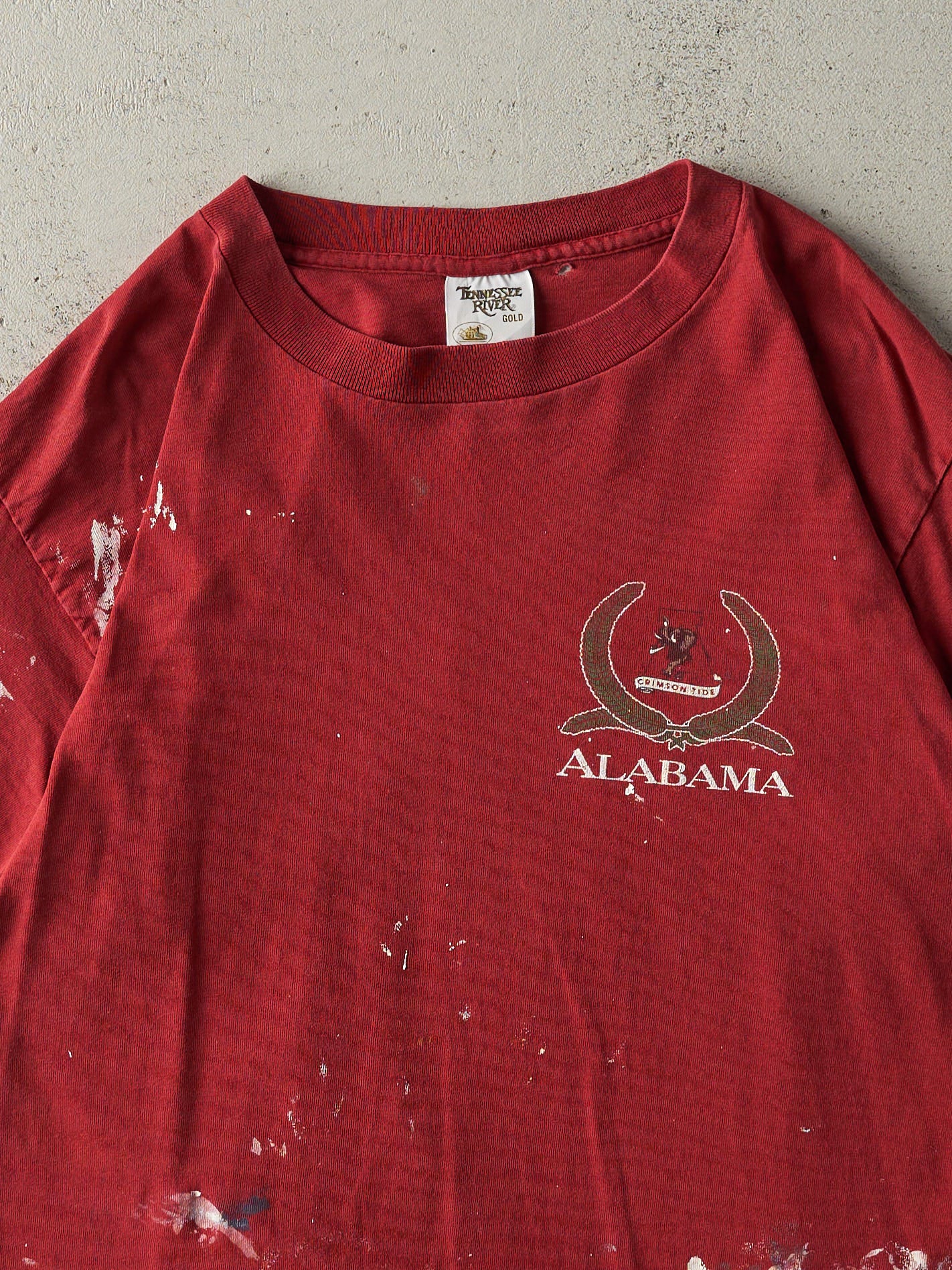 Vintage 90s Red Alabama Crimson Tide Single Stitch Tee (M/L)
