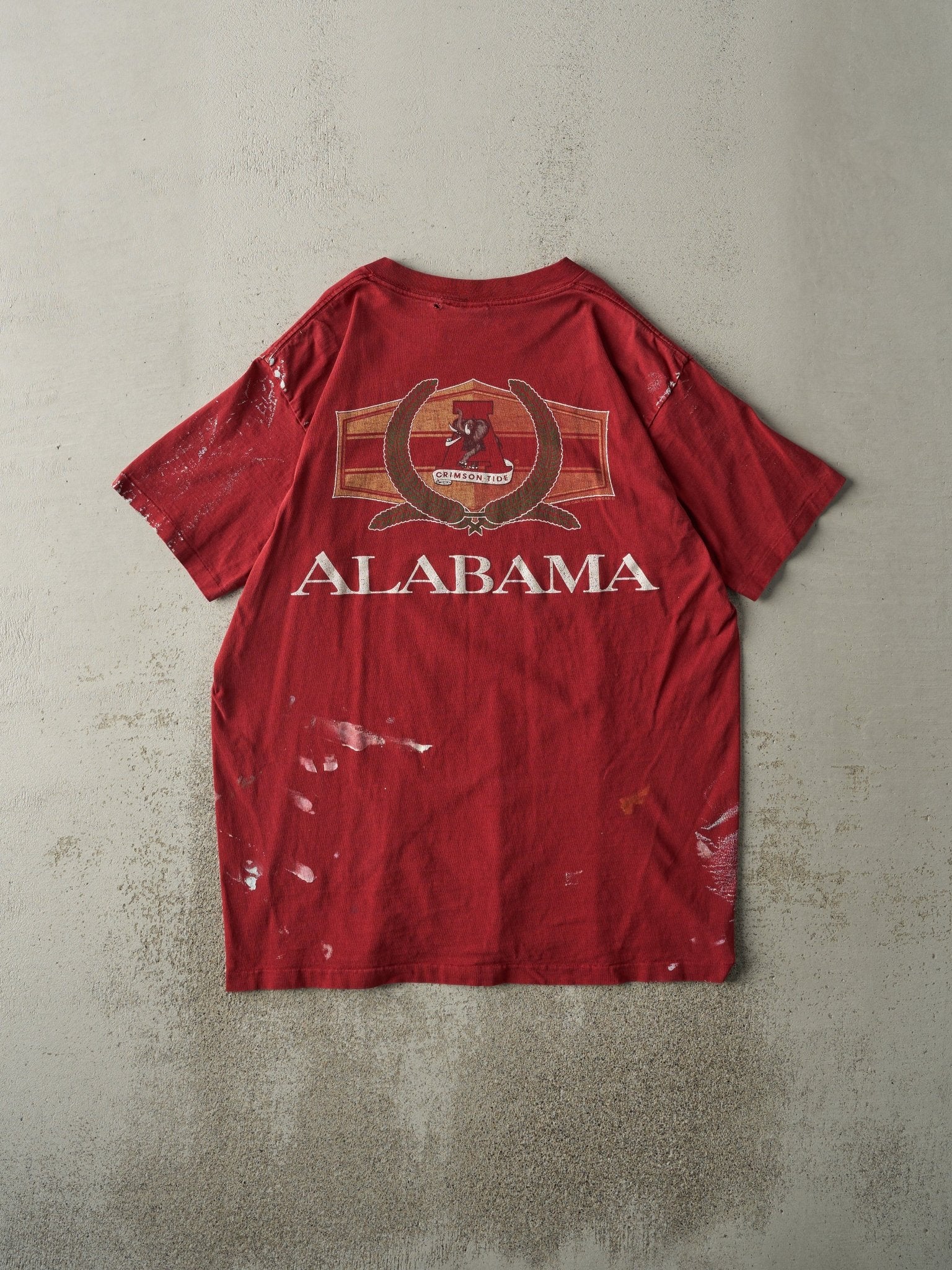 Vintage 90s Red Alabama Crimson Tide Single Stitch Tee (M/L)