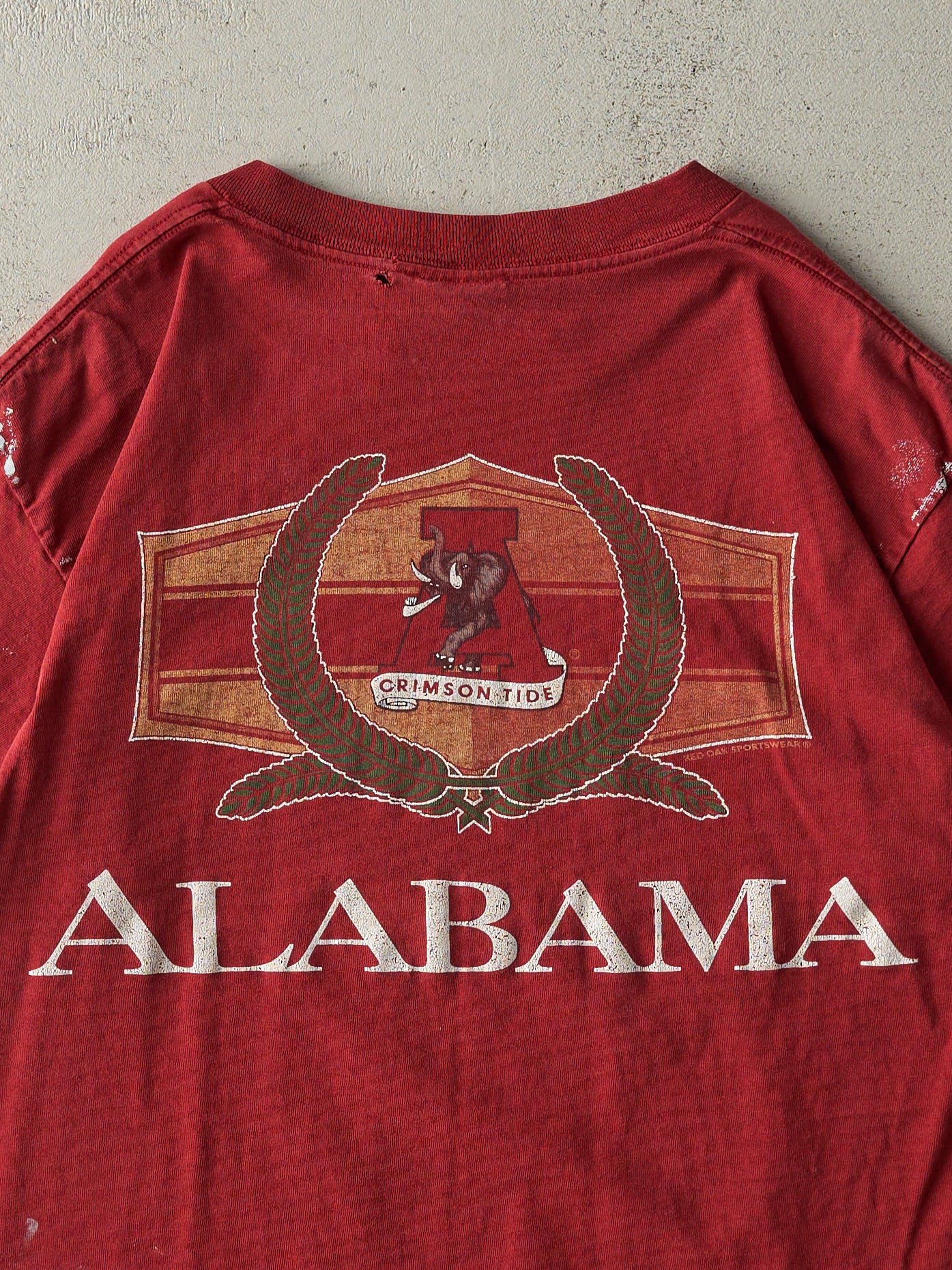 Vintage 90s Red Alabama Crimson Tide Single Stitch Tee (M/L)