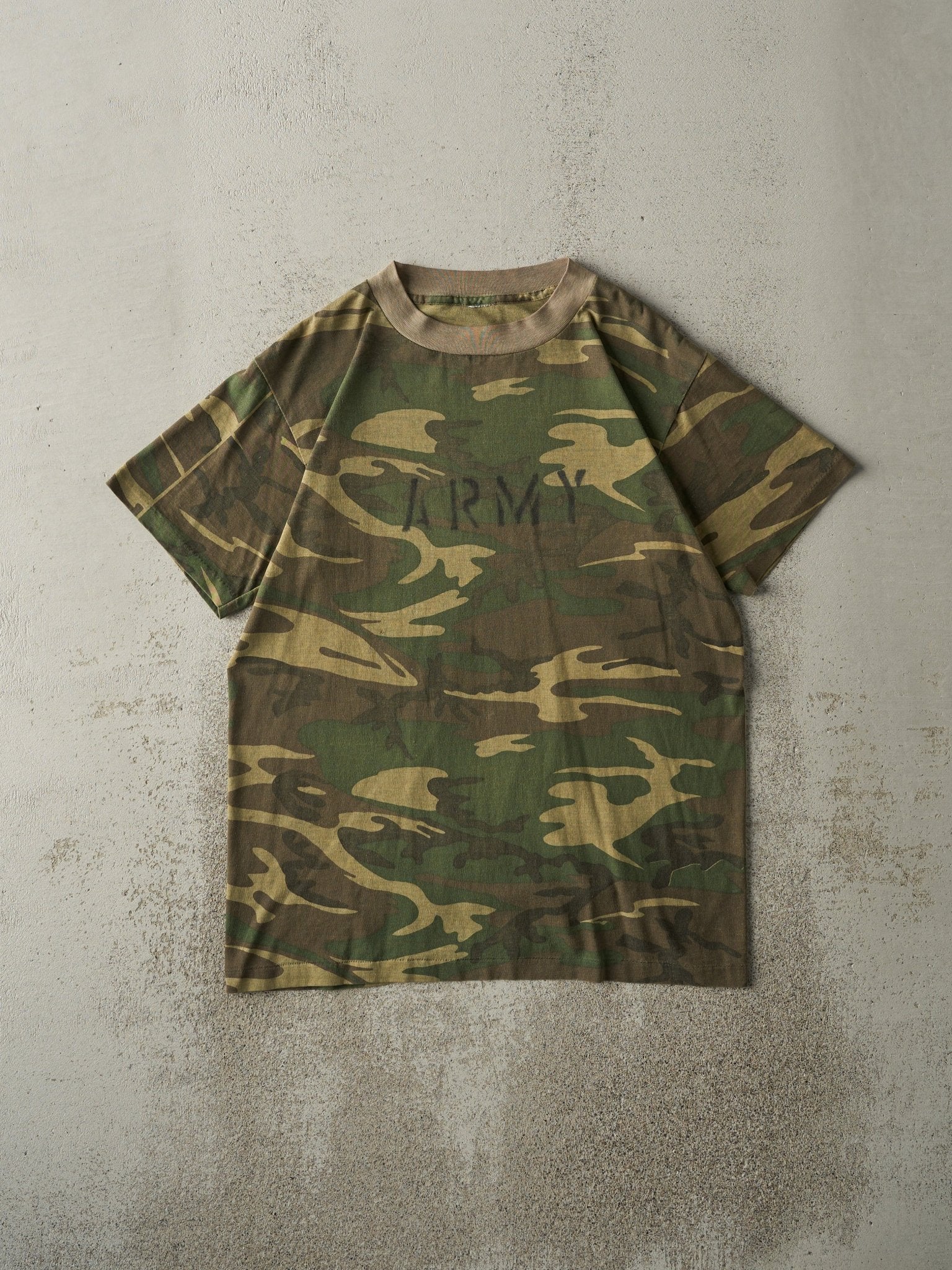Vintage 90s Camo Army Single Stitch Tee (M)