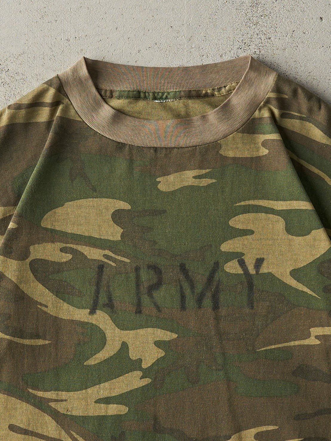 Vintage 90s Camo Army Single Stitch Tee (M)
