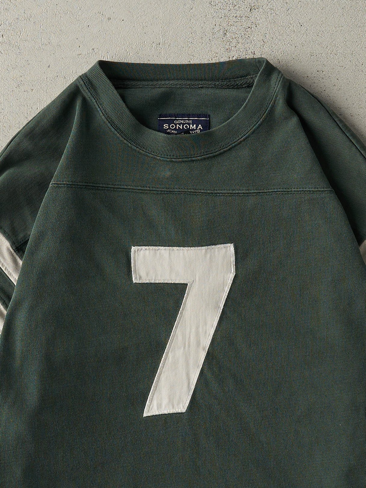 Vintage Y2K Green 7 Long Sleeve (M/L)