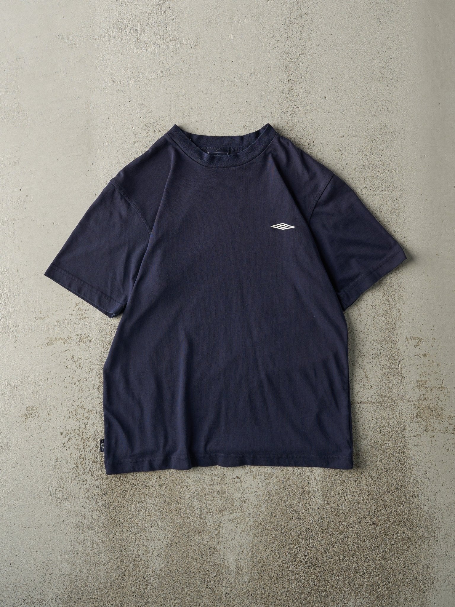 Vintage Y2K Navy Blue Embroidered Umbro Athletic Tee (S)