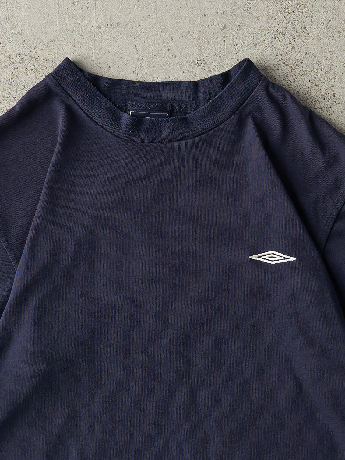 Vintage Y2K Navy Blue Embroidered Umbro Athletic Tee (S)