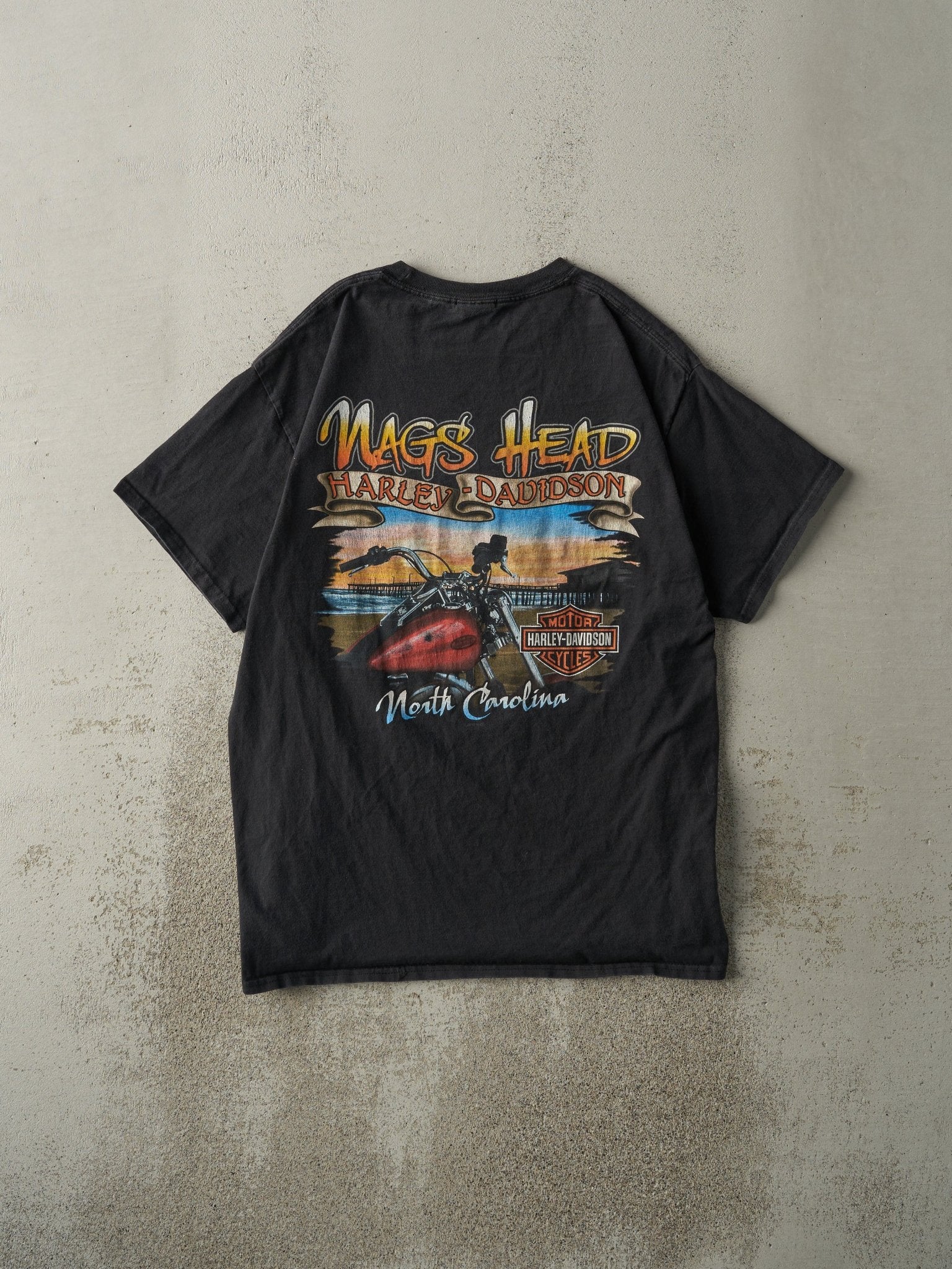 14' Black North Carolina Harley Davidson Tee (M)