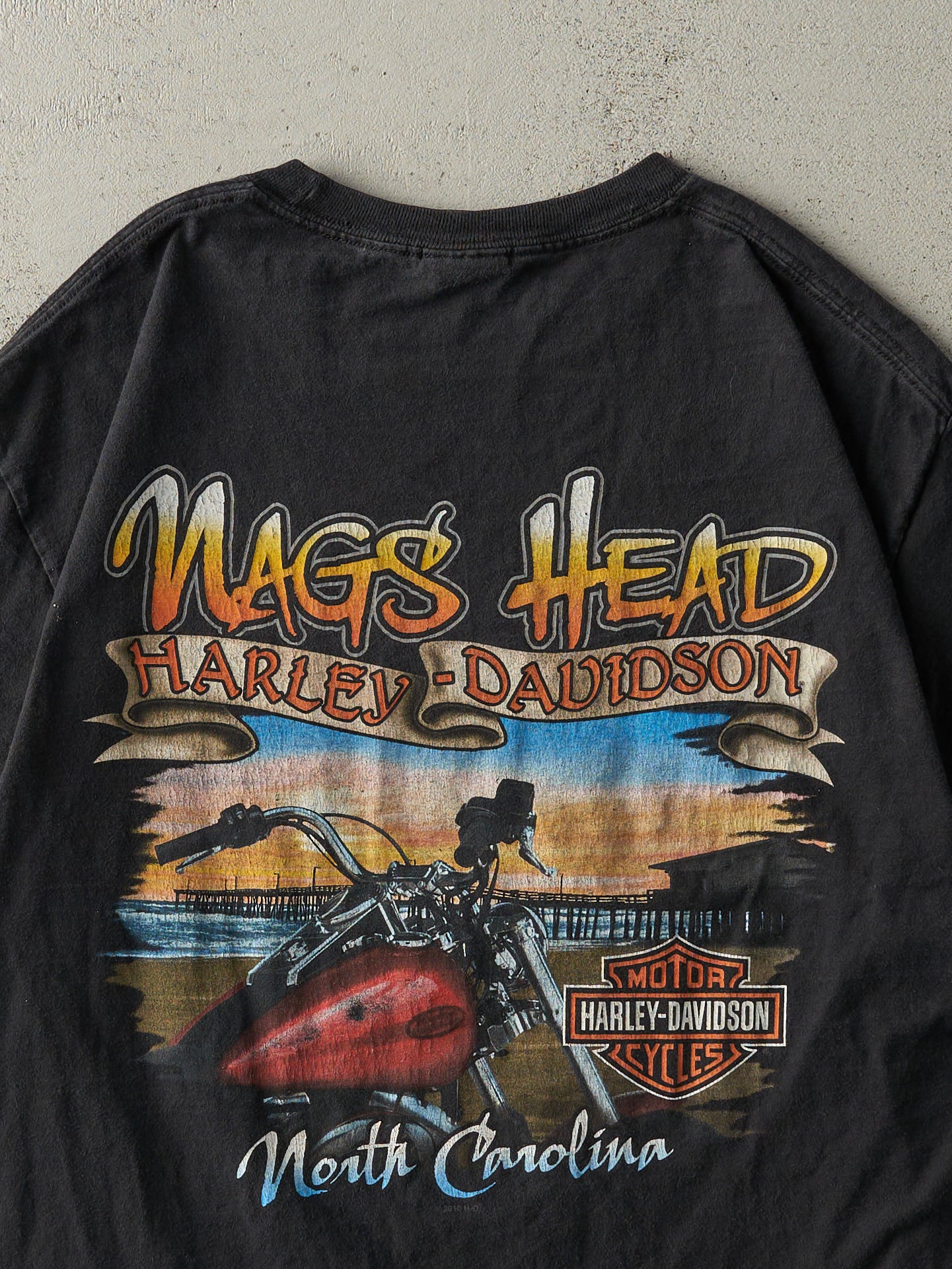 14' Black North Carolina Harley Davidson Tee (M)