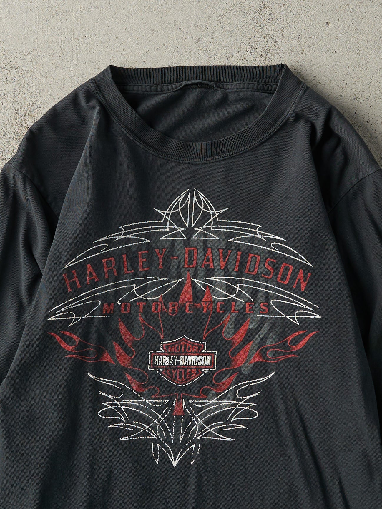 Vintage 04' Black Quebec Canada Harley Davidson Long Sleeve (XS)