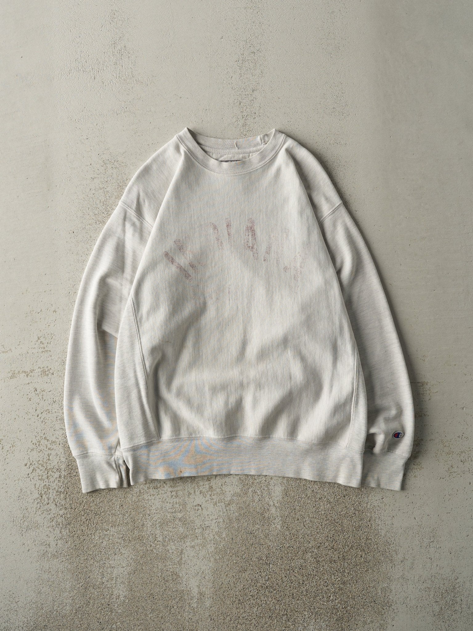 Vintage 90s Heather Grey Indiana Champion Reverse Weave Crewneck (M)