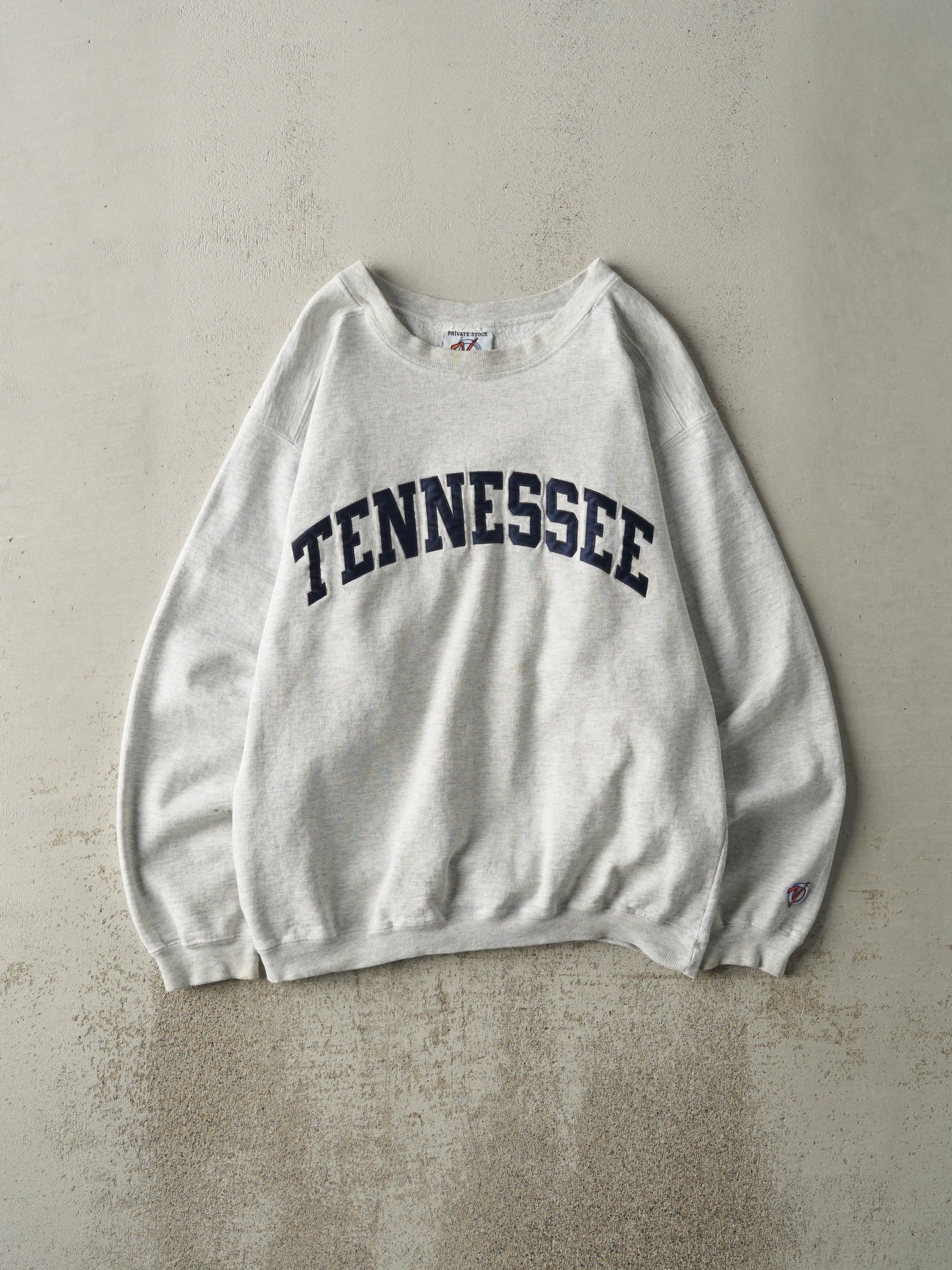 Vintage 90s Heather Grey Embroidered Tennessee Crewneck (M)