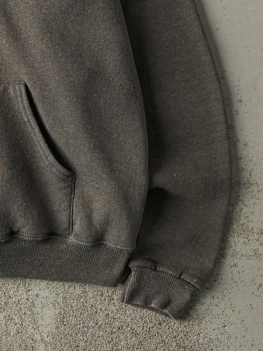Vintage 90s Chargoal Grey Embroidered USA Hoodie (M)