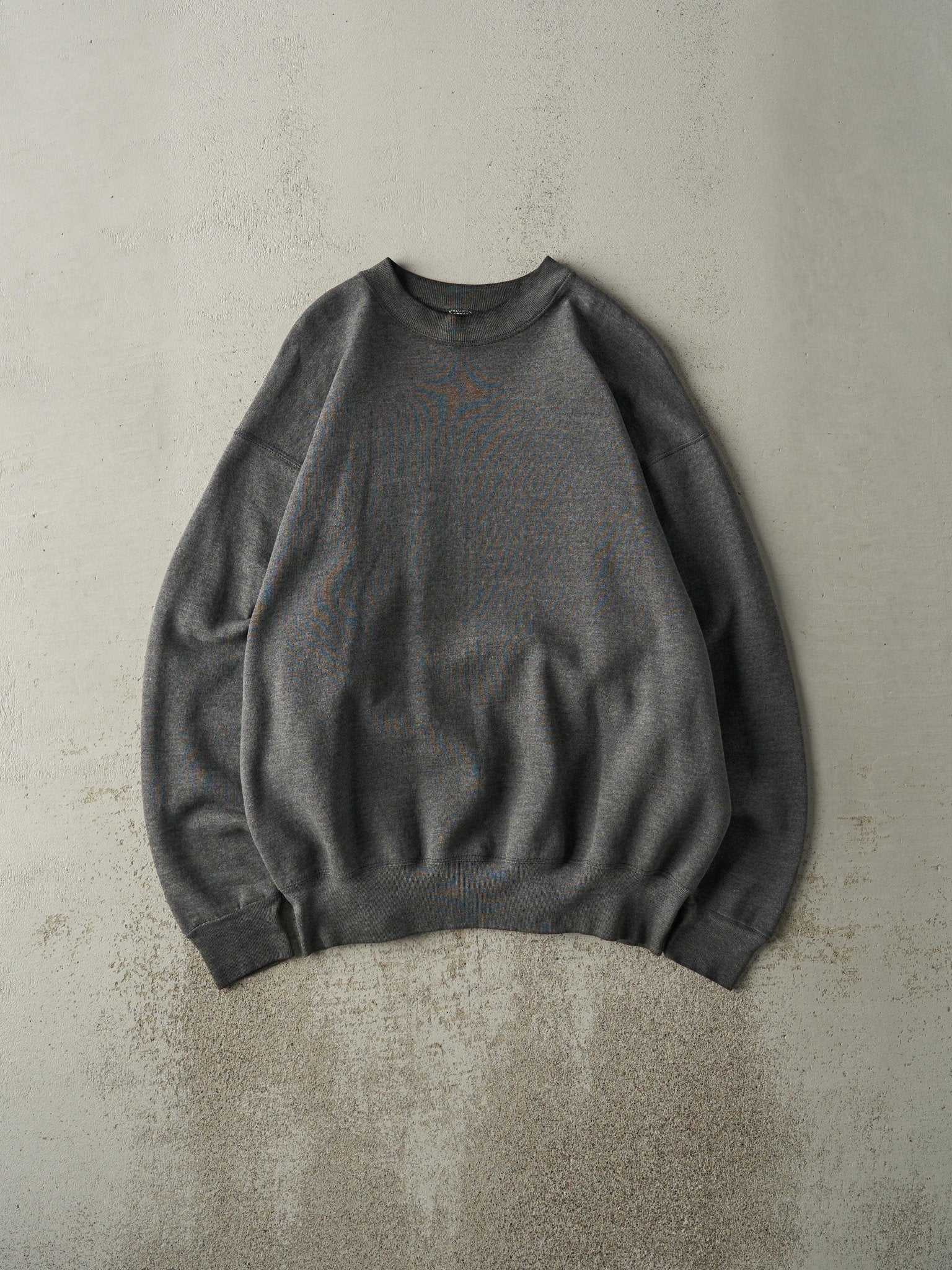 Vintage 90s Charcoal Grey Blank Crewneck (L)