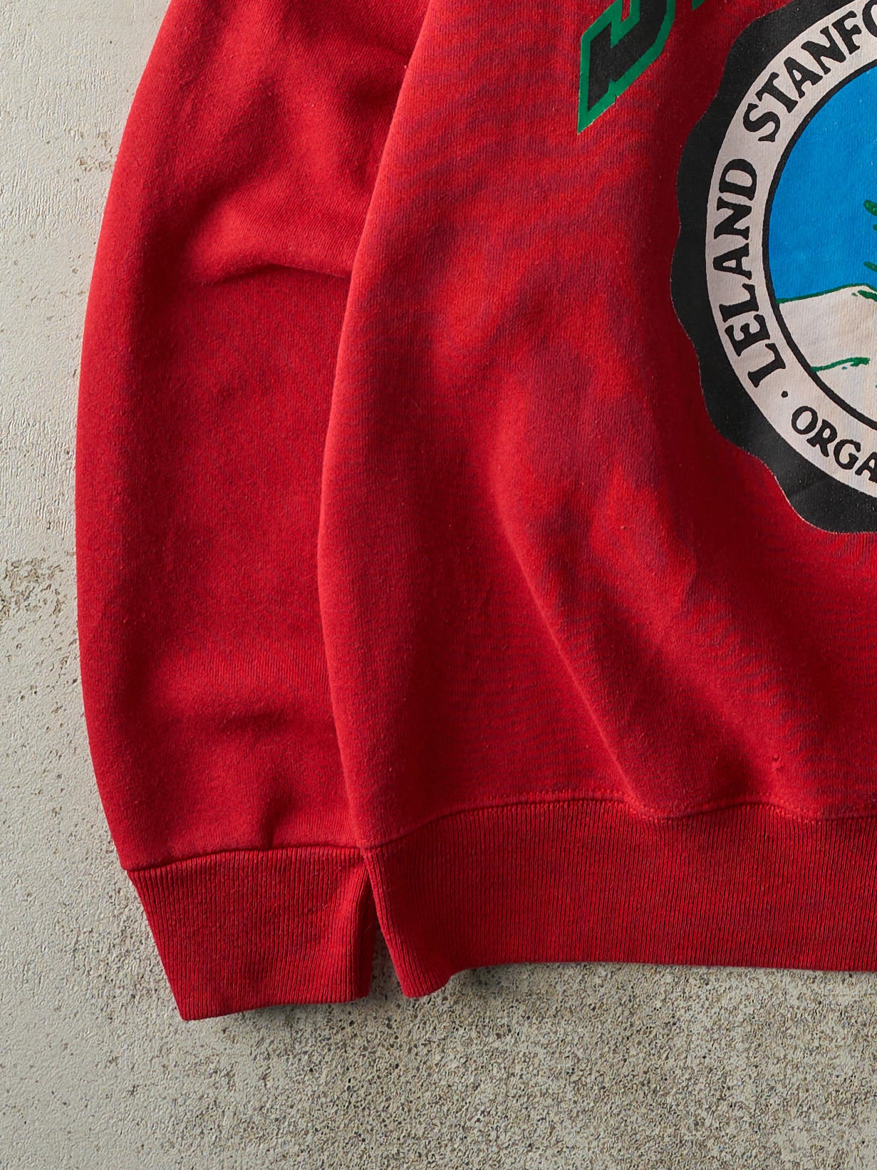 Vintage 90s Red Stanford Jr. University Crewneck (L)