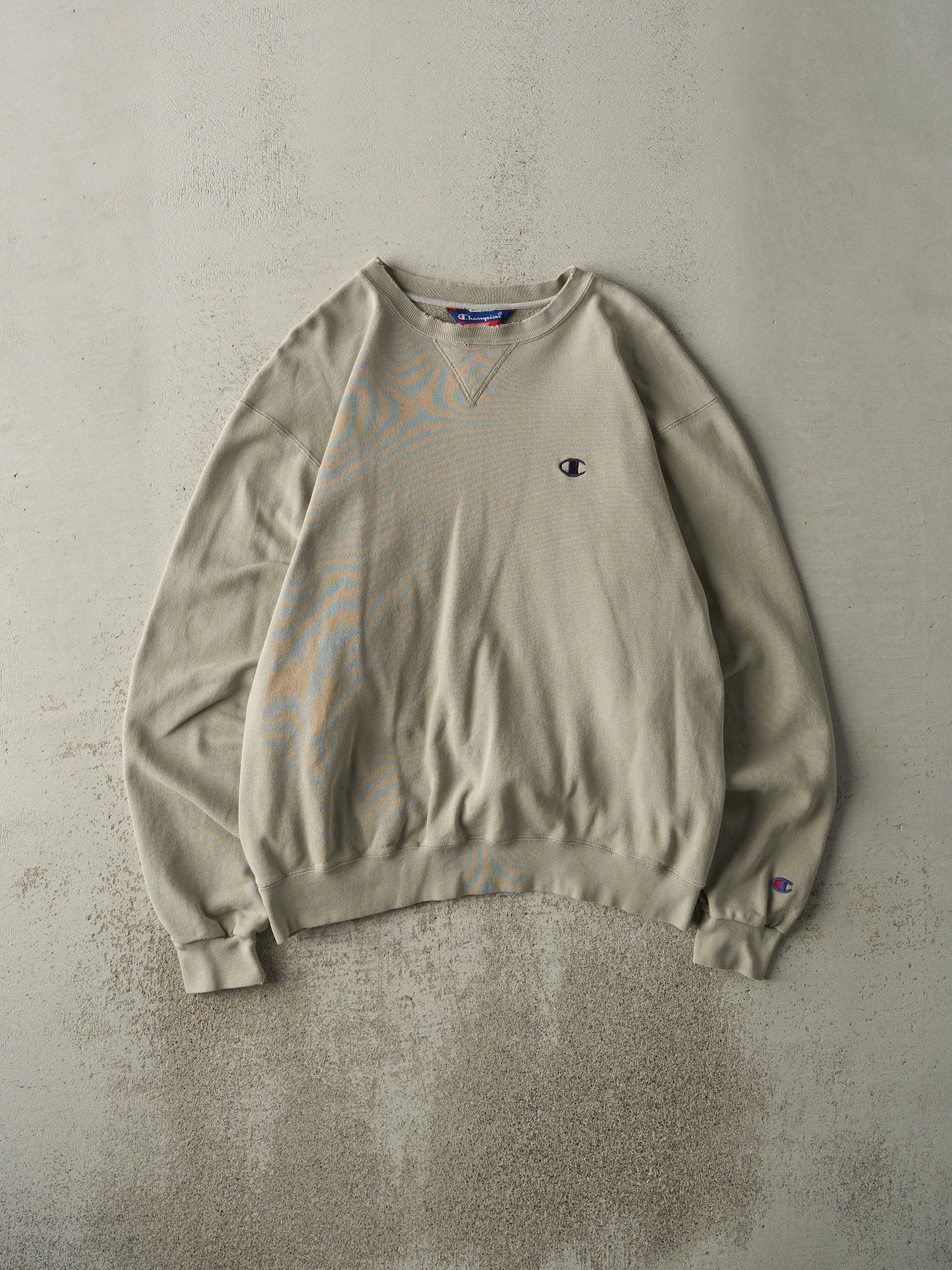 Vintage Y2K Beige Champion Crewneck (L)