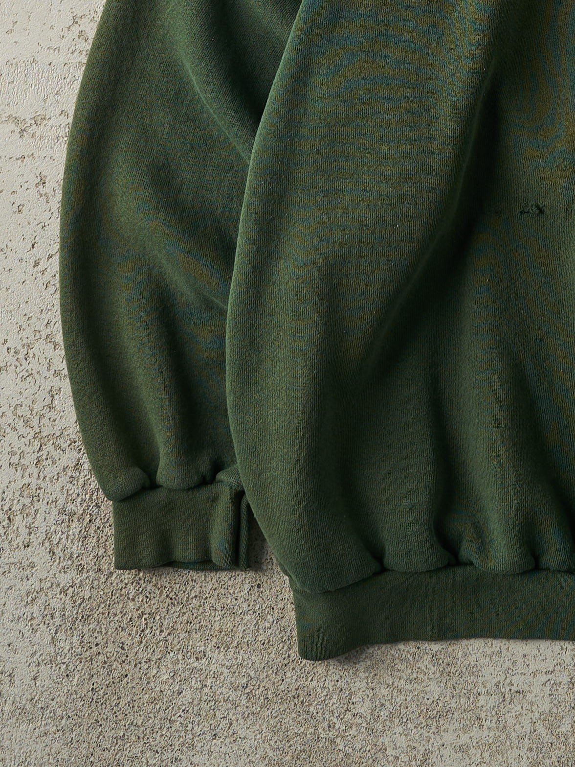 Vintage 90s Green Embroidered Green Bay Packers Crewneck (L)