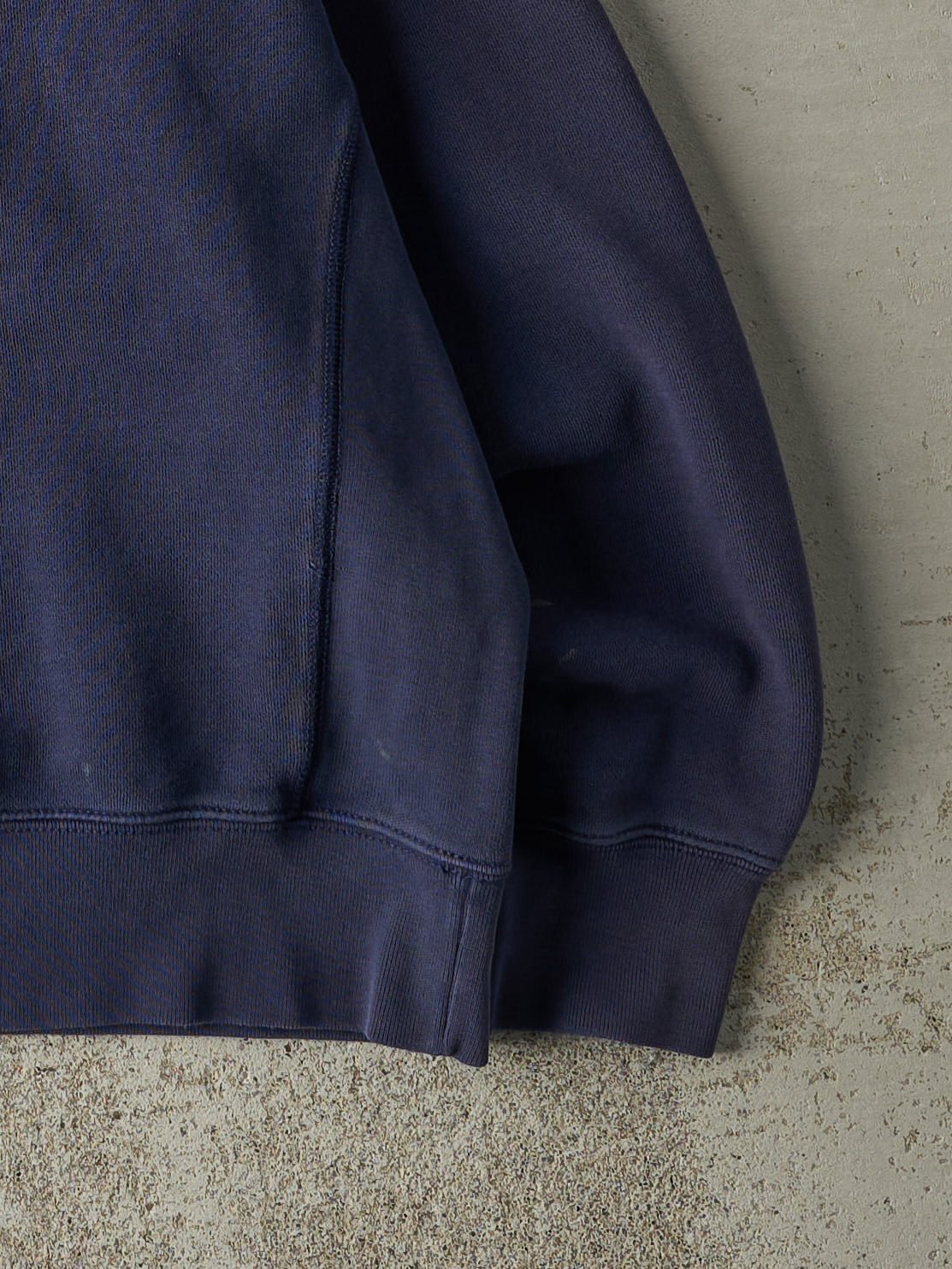 Vintage 90s Navy Blue Embroidered Polo Crewneck (L)