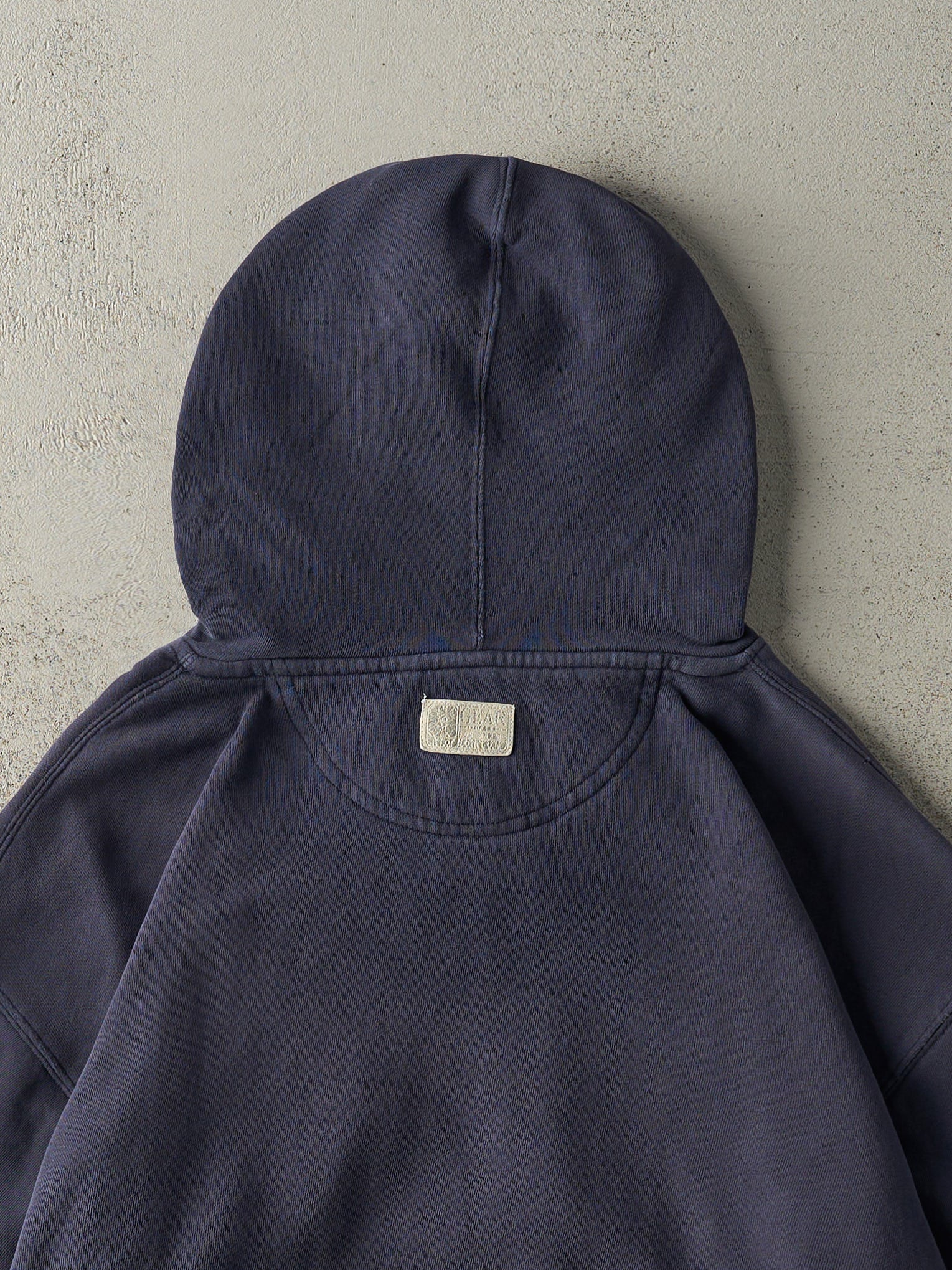 Vintage 90s Navy Blue RIT Boxy Hoodie (L)