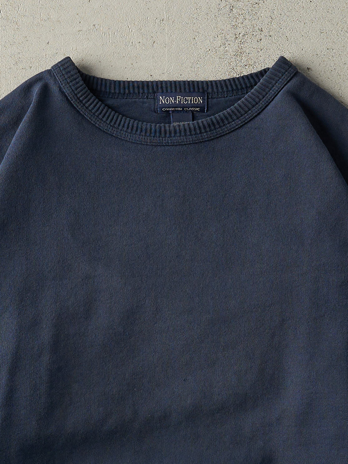 Vintage Y2K Navy Blue Blank Crewneck (XL)