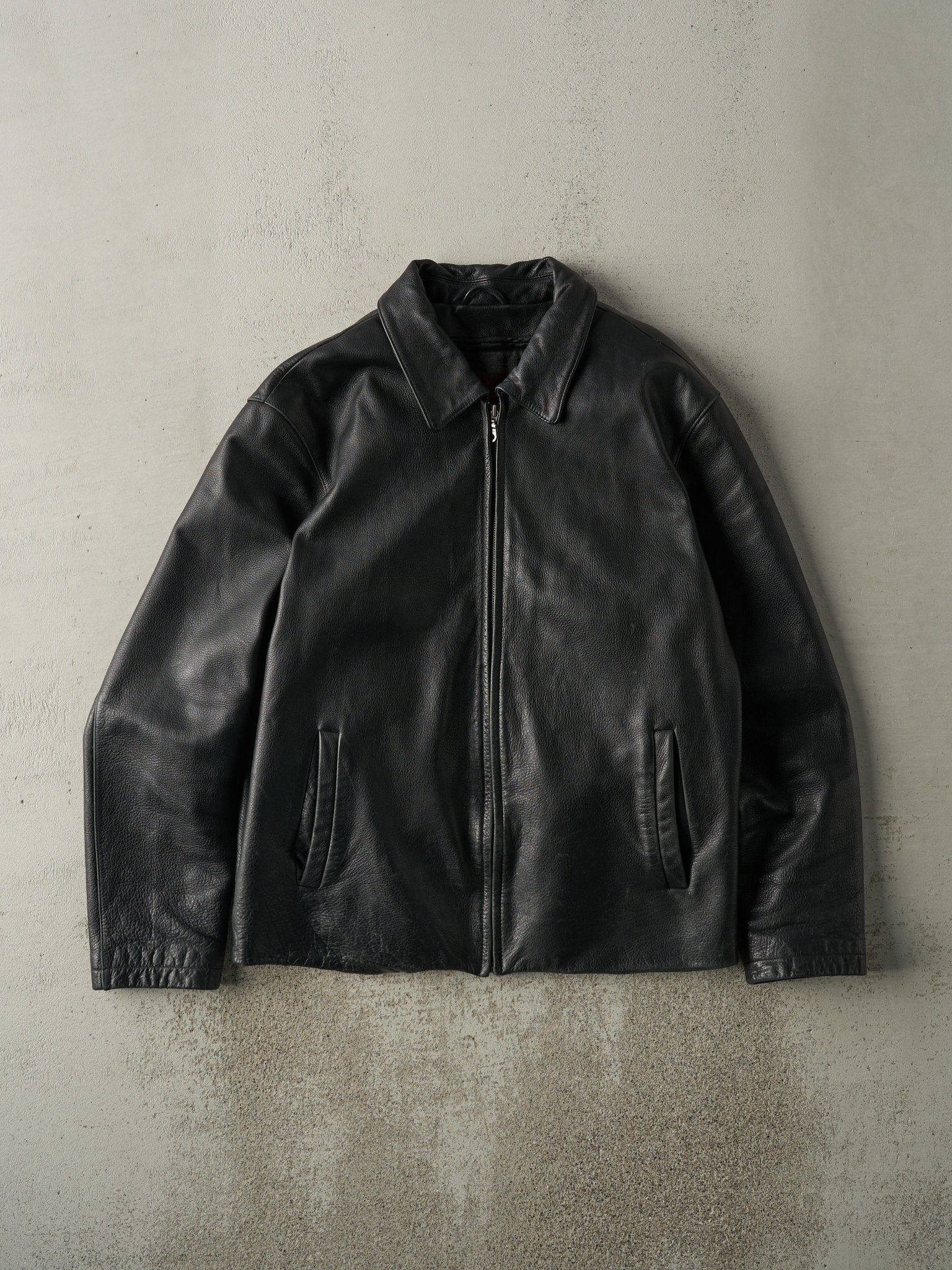 Vintage Y2K Black Danier Leather Jacket (M)