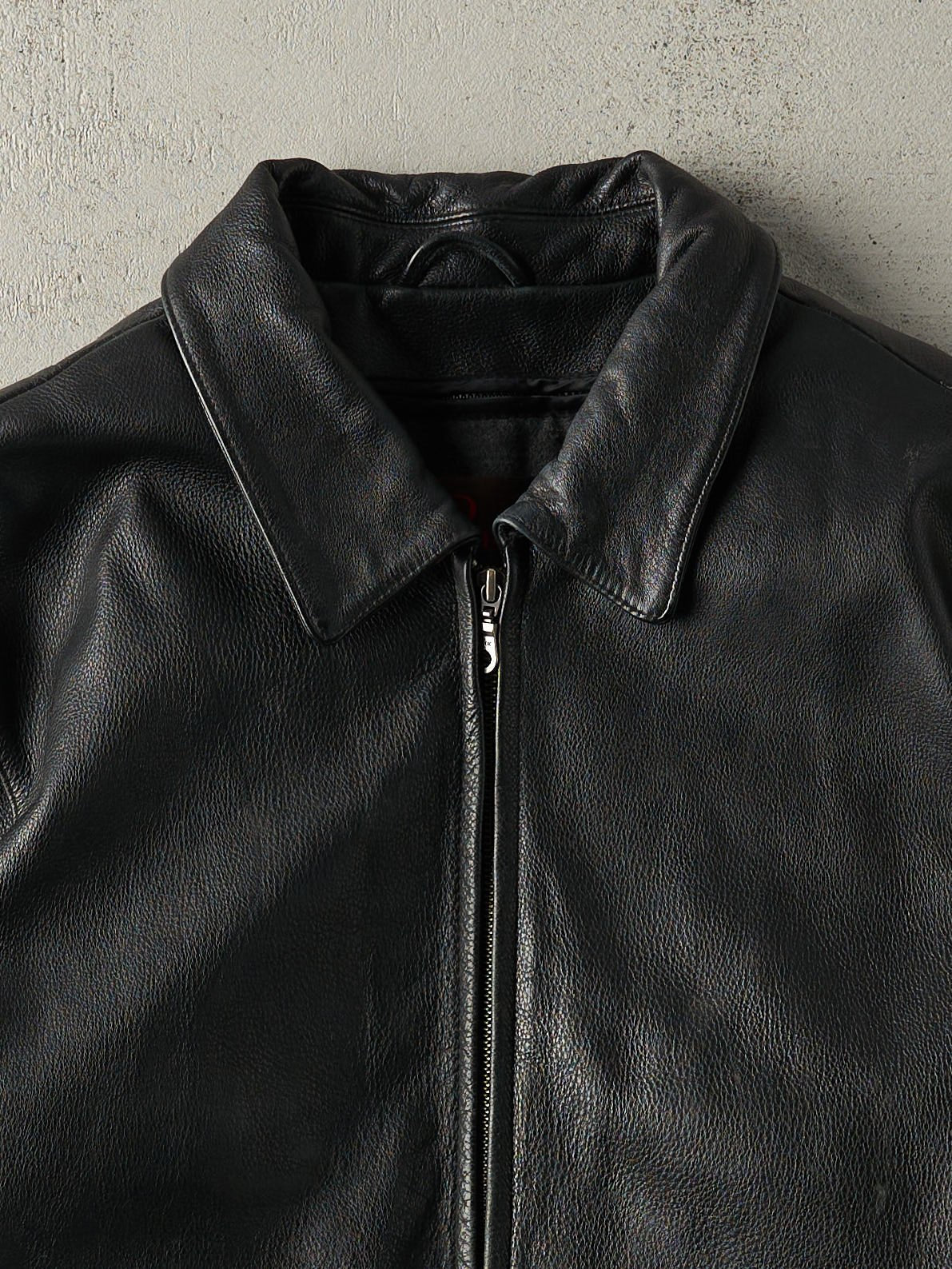 Vintage Y2K Black Danier Leather Jacket (M)