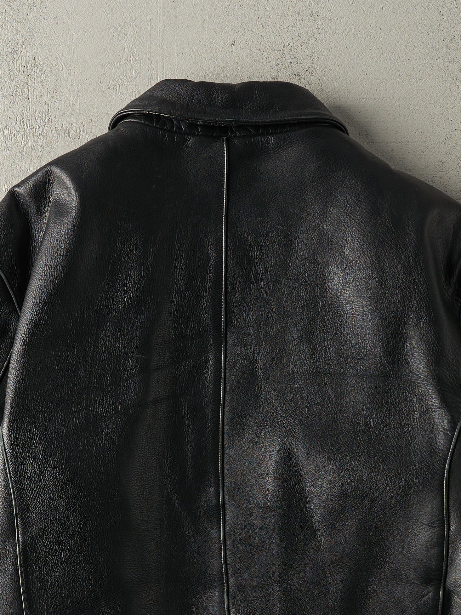 Vintage Y2K Black Danier Leather Jacket (M)