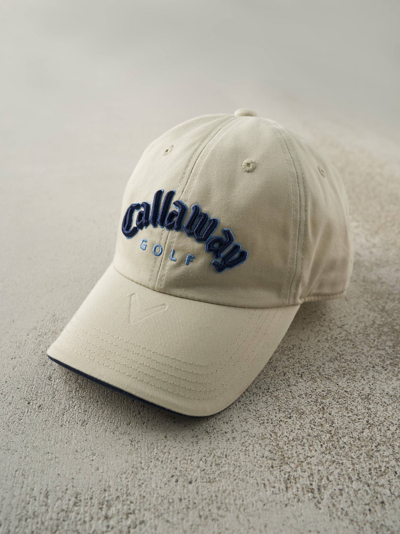 Vintage Y2K Beige Callaway Golf Strapback Hat