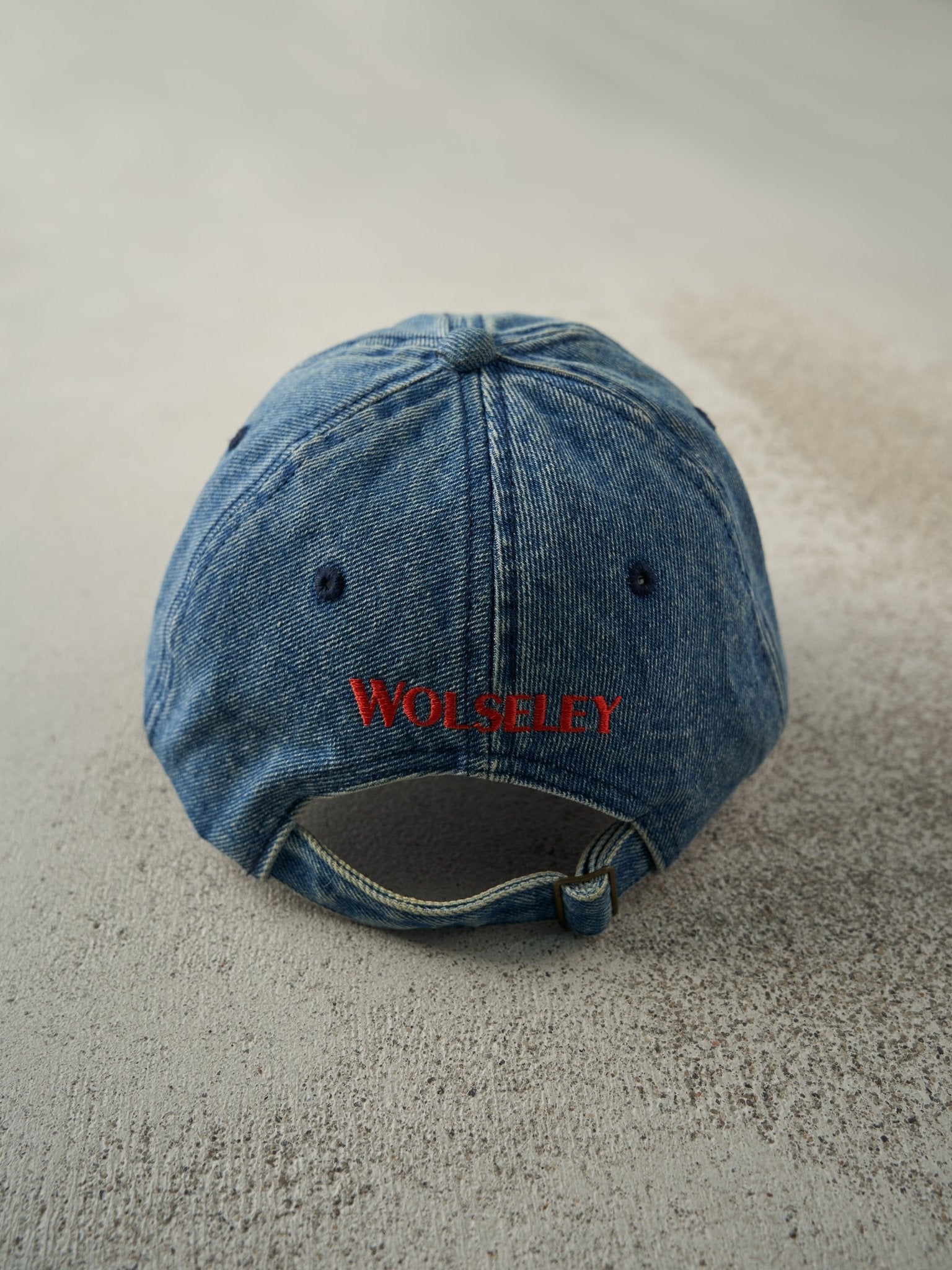 Vintage 90s Mid Wash Embroidered Heil Heating and Cooling Denim Strapback
